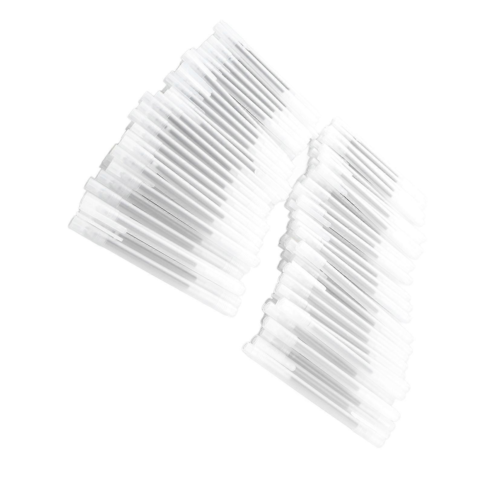 100pcs 0.5mm Gel Pen Fast Drying Smoothly Writing Black Ink Pens with Transparent Frosted Shell for Work Study 