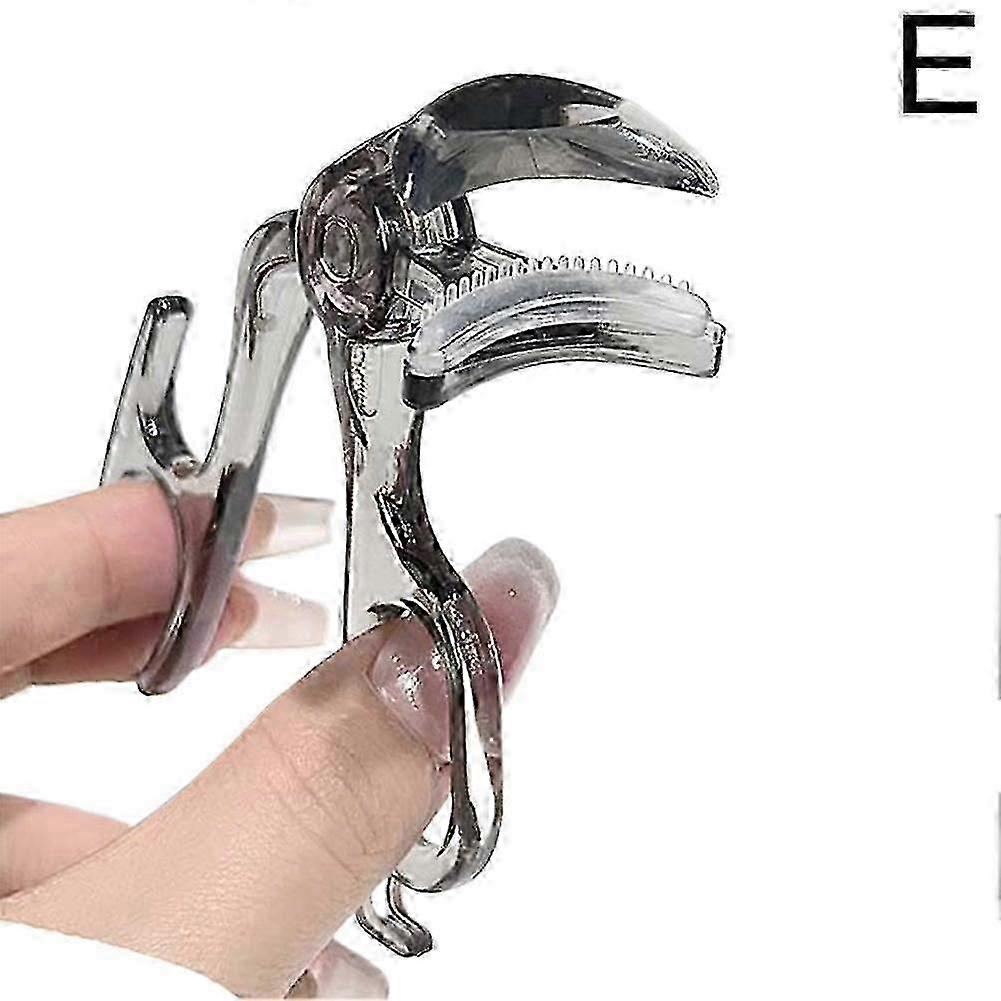 Wide-Angle Partial Eyelash Curler Portable One-Clip Curling Comb Tooth Lashes