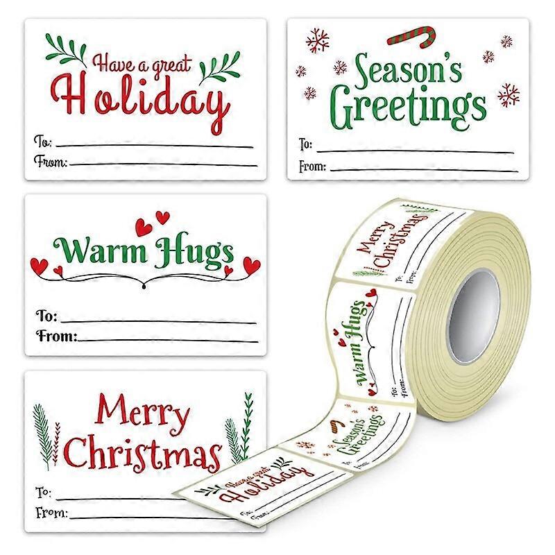 for Creative Christmas Tags Adhesive No Glue Needed Stick on Package Convenient