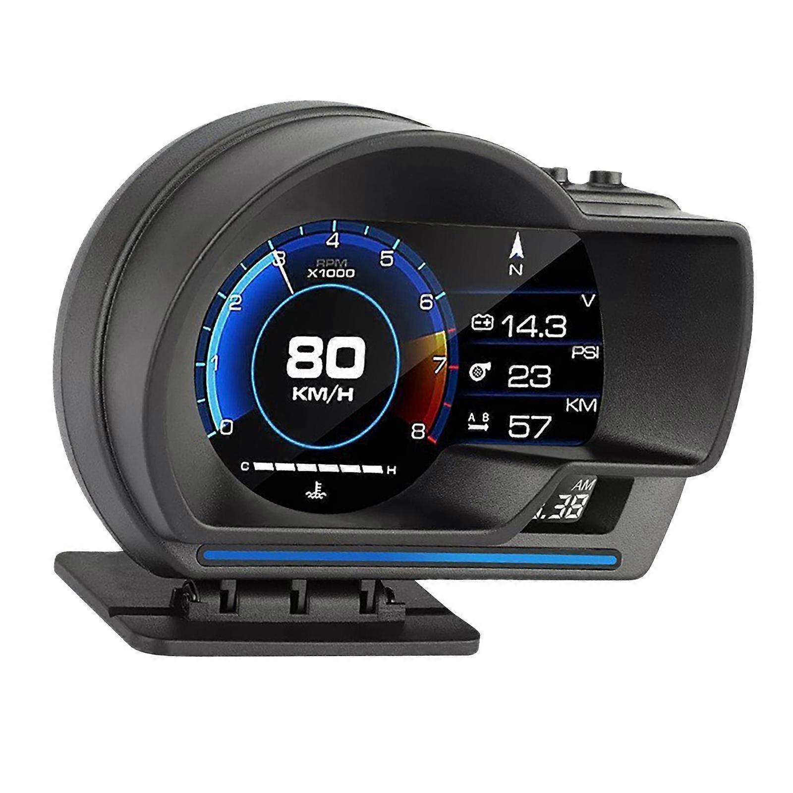 Built In Light Sensor Auto Brightness Adjust OBD2 Car Head Up Display OBD2 Diagnostic Tool Speed Monitor Odometer Multicolor