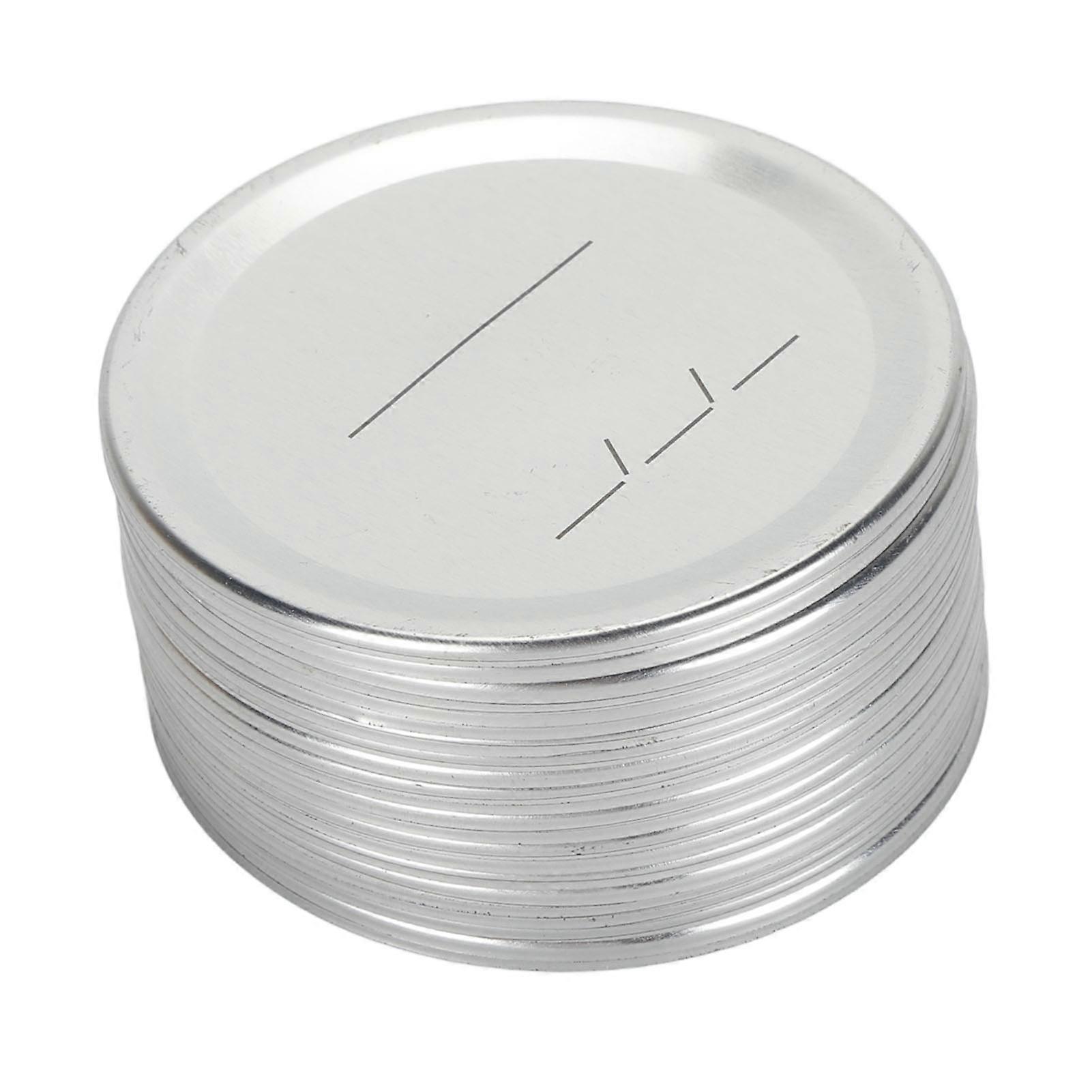 22pcs Mason Jar Lids Reusable Metal Split Type Regular Mouth Canning Lids for Pickles Jams 3.4 Inch