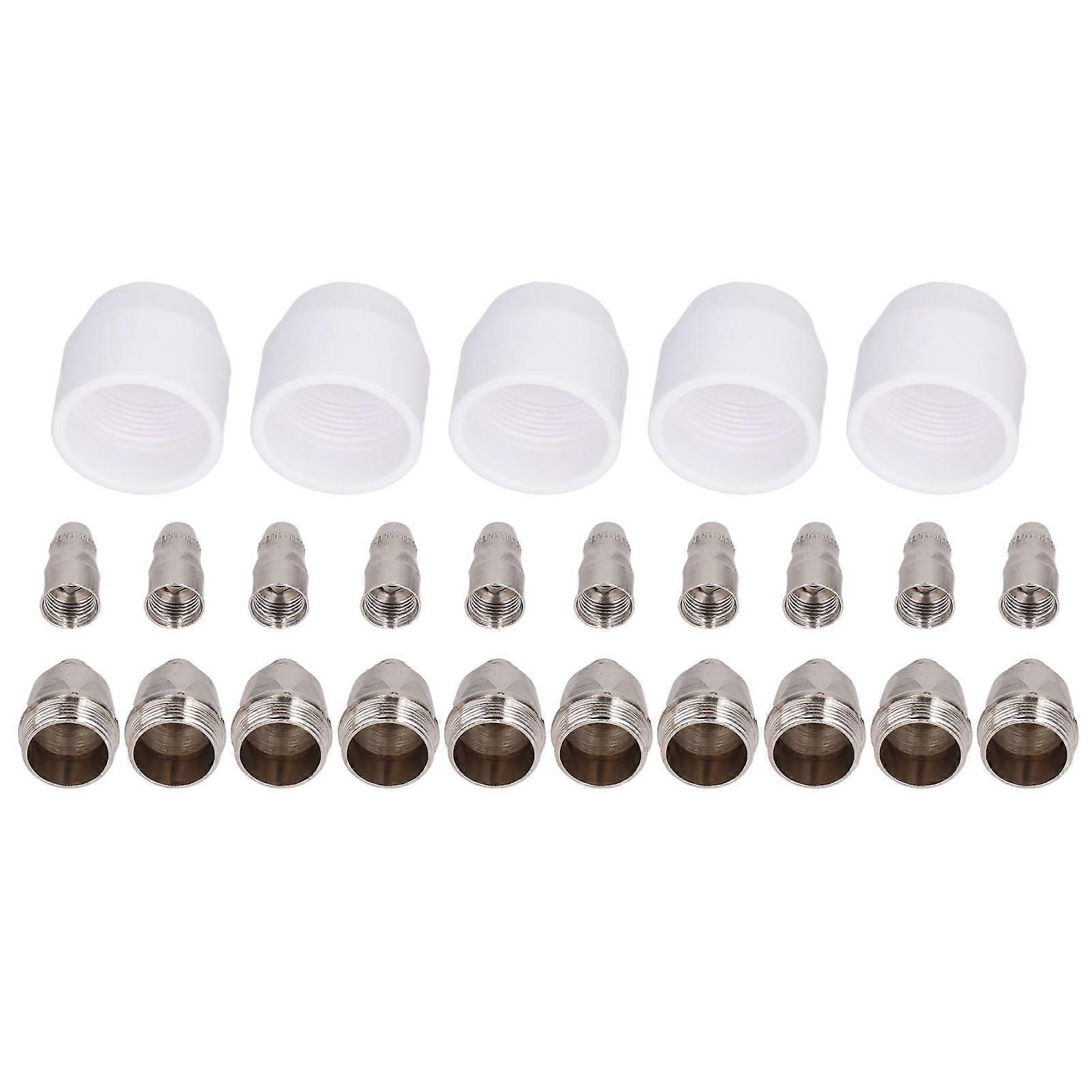 25Pcs Plasma Cutting Torch Consumables Electrode Tip Nozzle Ceramic Shield Cup for P80 Cutter