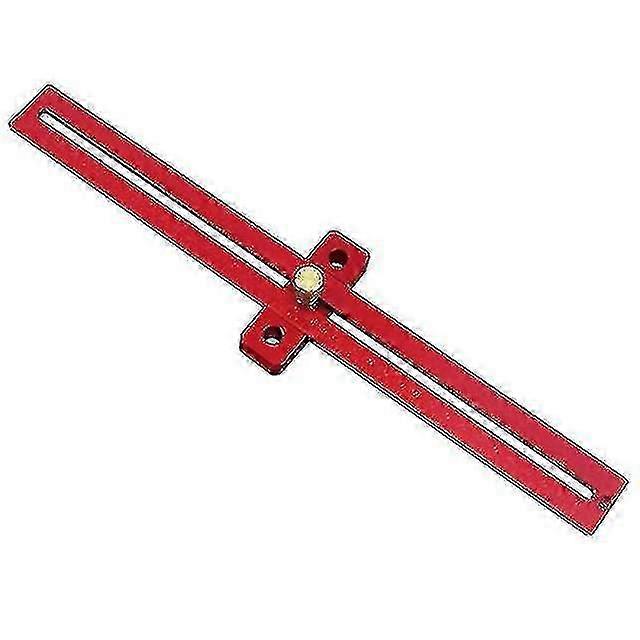 Aluminum Alloy Metric Line Scribe Ruler Positioning Measuring Ruler Woodworking Marking T-ruler Tool Crossed Ruler T-type Scribe