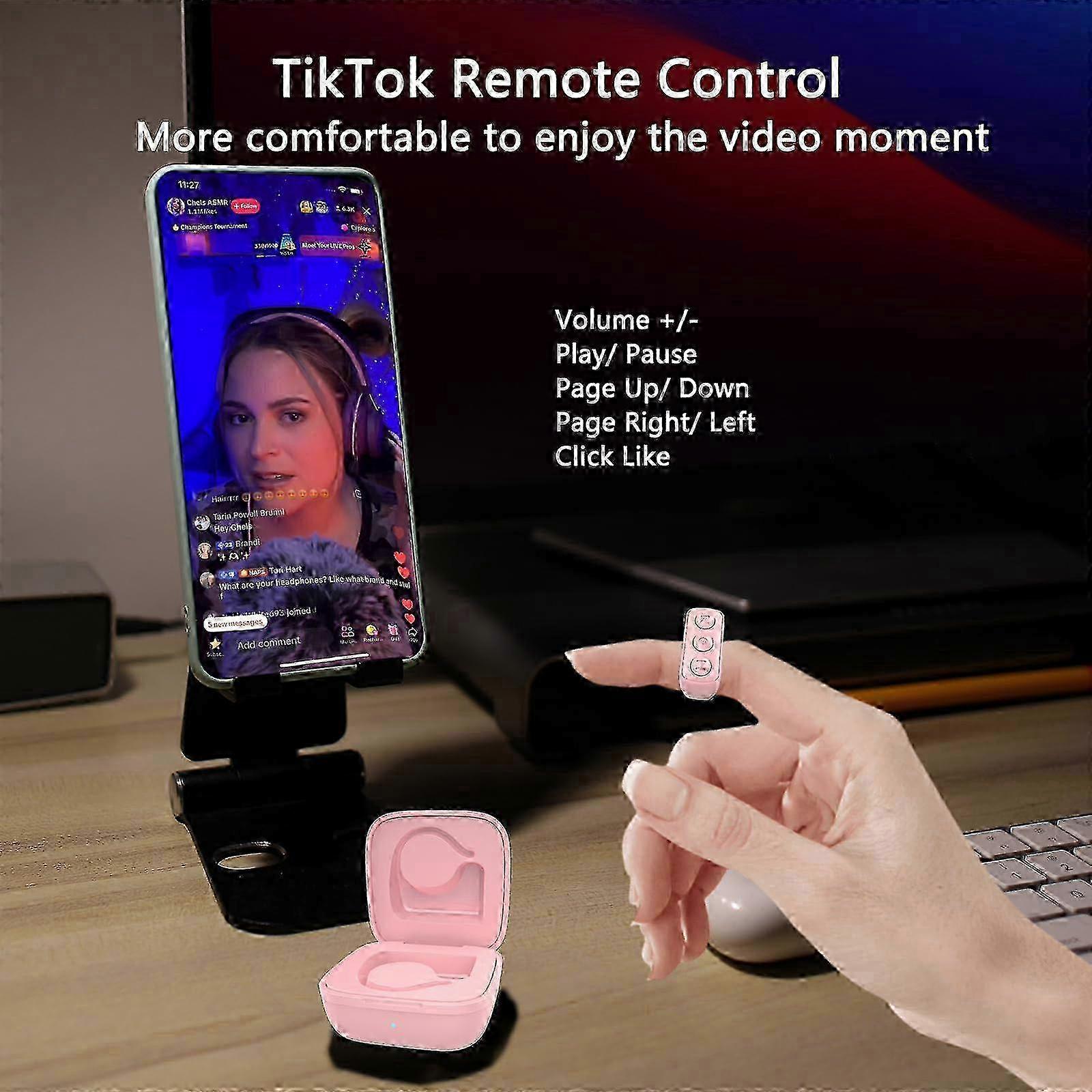 D01 Bluetooth Ring for Camera and TikTok Remote Control