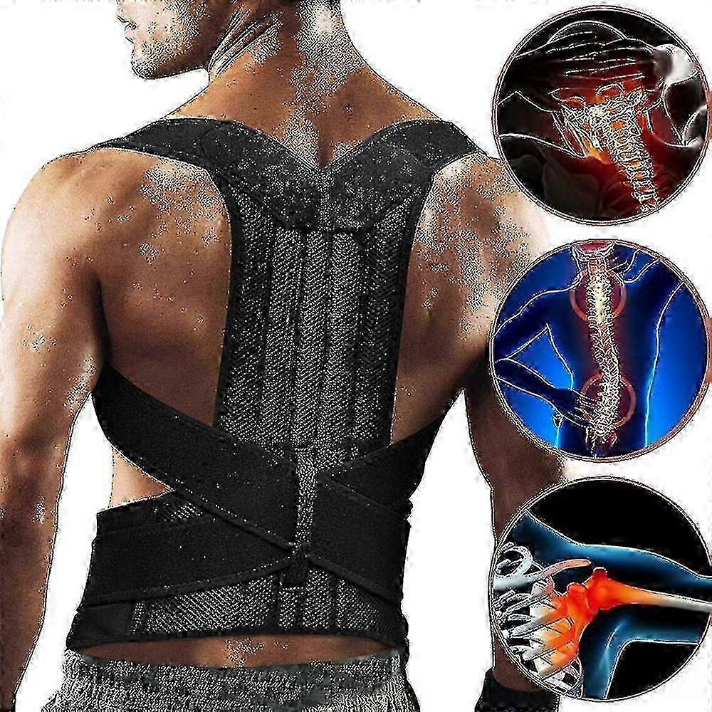 背中の姿勢の矯正による後弯矯正 背中の姿勢の矯正 背中のストラップによる矯正の強化