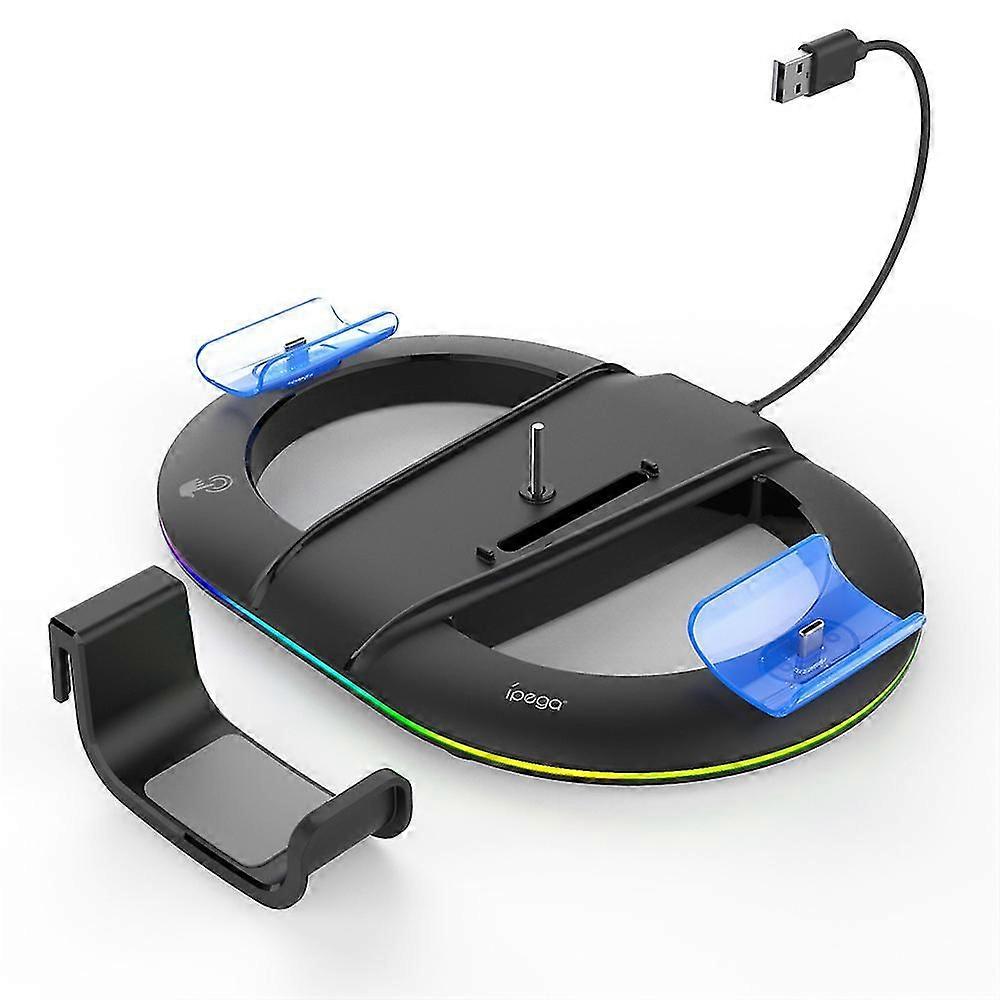 RGB Vertical Stand Stable With Colorful LED Base For PS5 Slim Game Console Gaming Stand Game Console Base Game Accessories