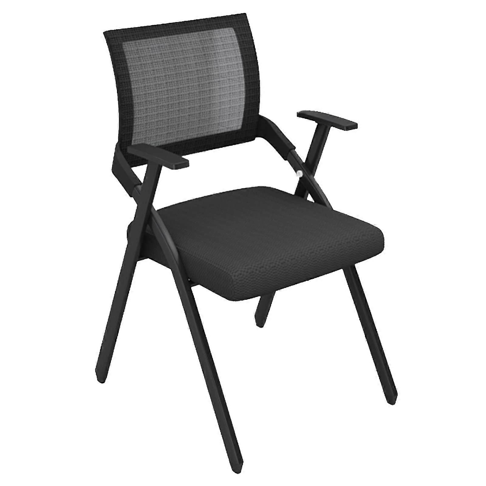 Foldable Multi-Purpose Office Table - Compact Black Design for Reception, Conference, Staff, and Training Rooms - Strong Bearing Capacity