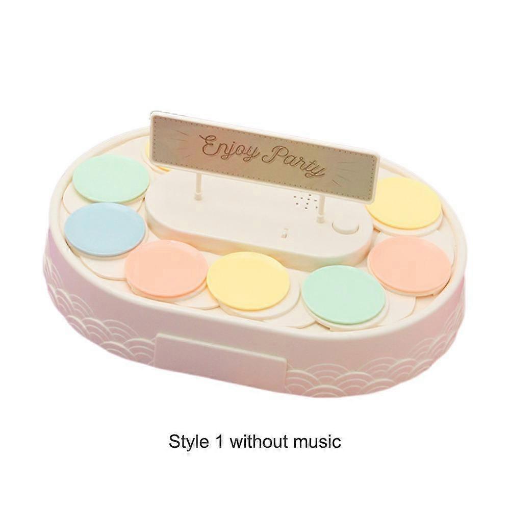 Carousel Automatic Rotating Cake Machine Lights Music Revolving Plates  Birthday Party Decoration