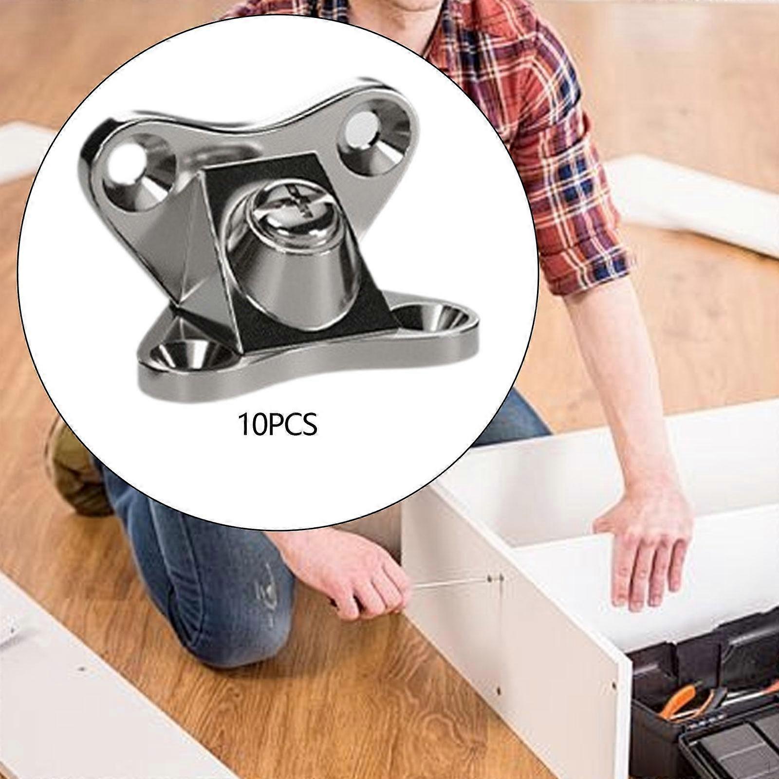 10 Pieces Butterfly Corner Code Removable Brace L Bracket Connector for Shelves Cabinets