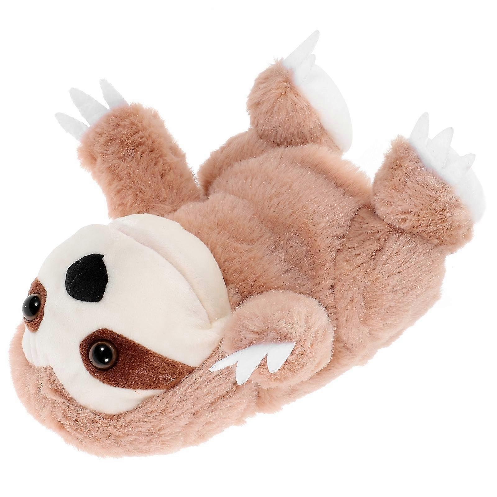 Interactive Storytelling Sloth Hand Puppet Toy For Children In Khaki Color Designed For Bedtime Stories 1Pack