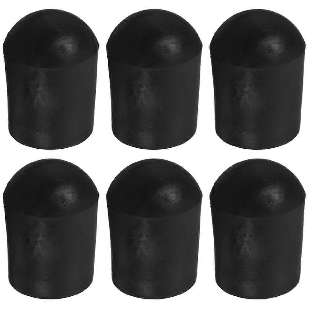 Anti-Slip Portable Cello Endpin Protector Rubber Tips for 6Pcs Set