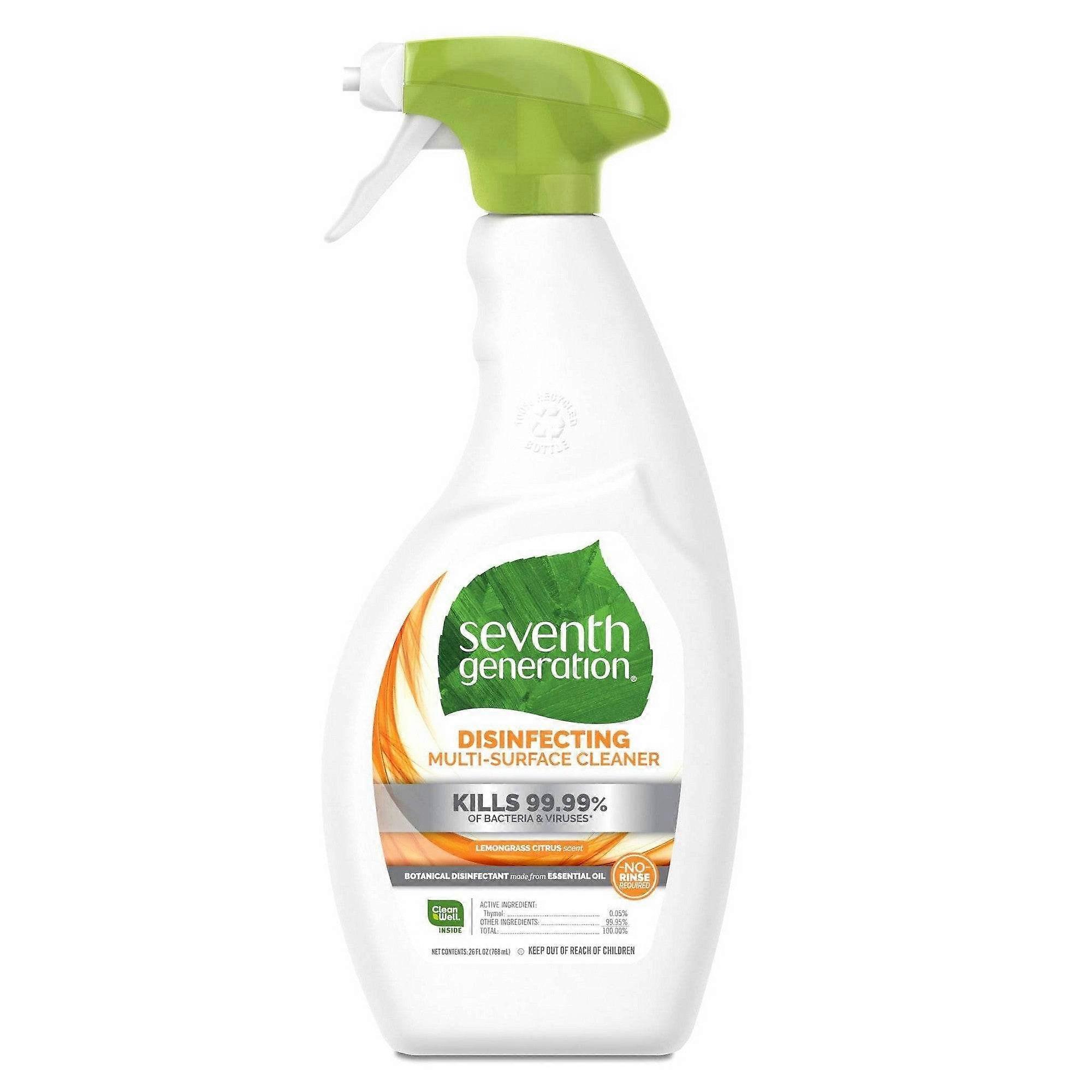 Seventh Generation Disinfecting Multi-surface Cleaner, Lemongrass Citrus, 26 Oz
