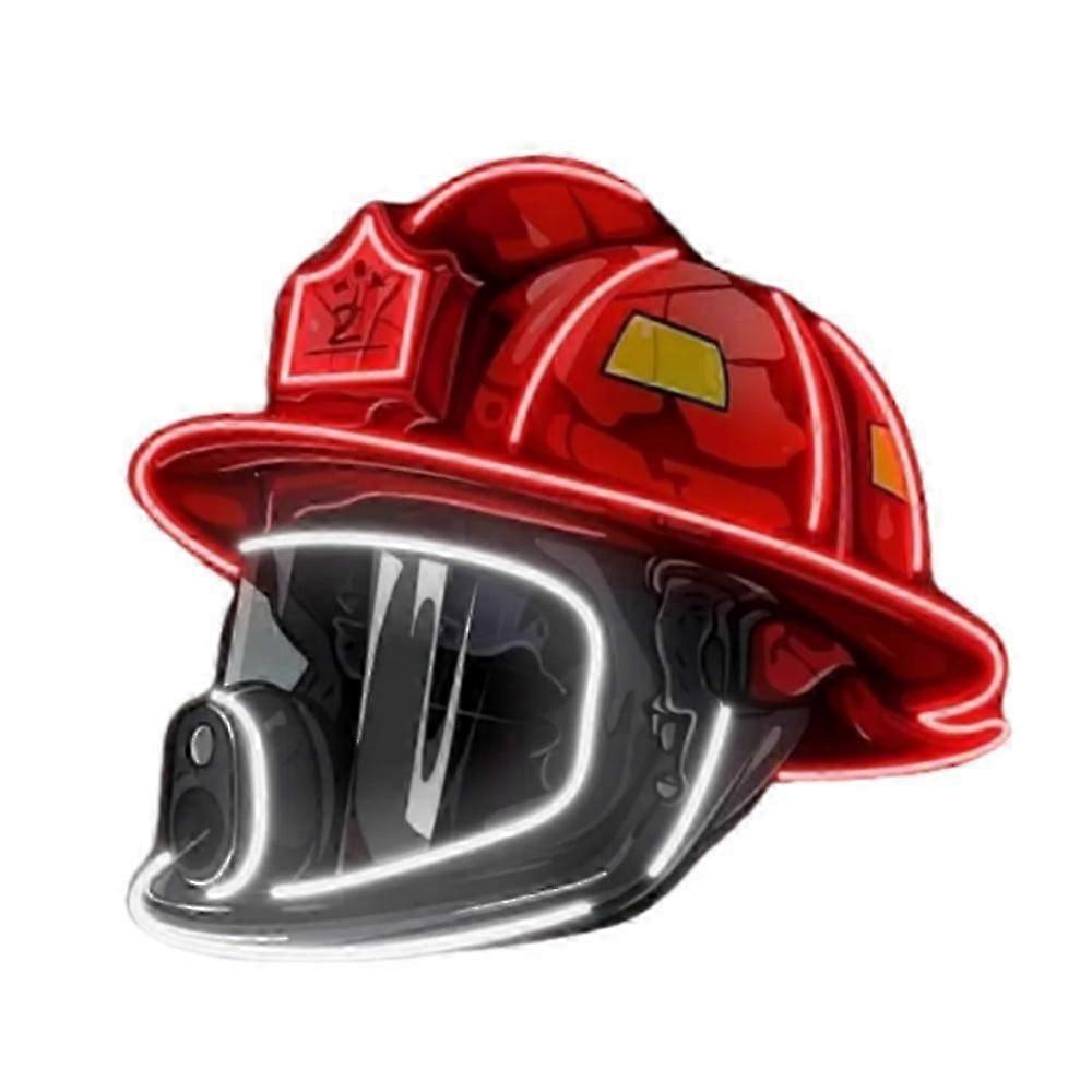 suitable for firefighter helmet neon led sign for room decor