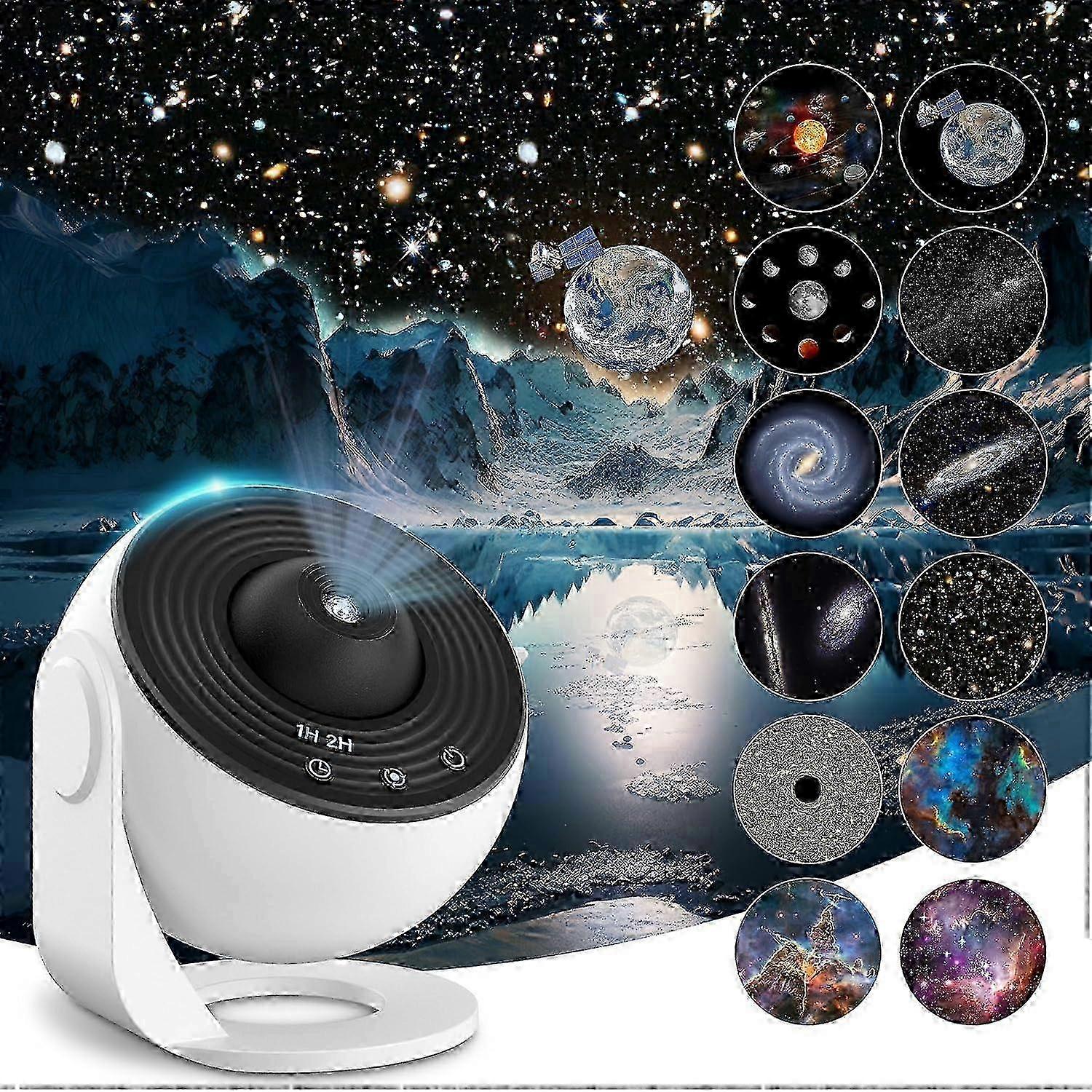f Planetarium Star Projector, Realistic Galaxy Light Projector with 12 Planet