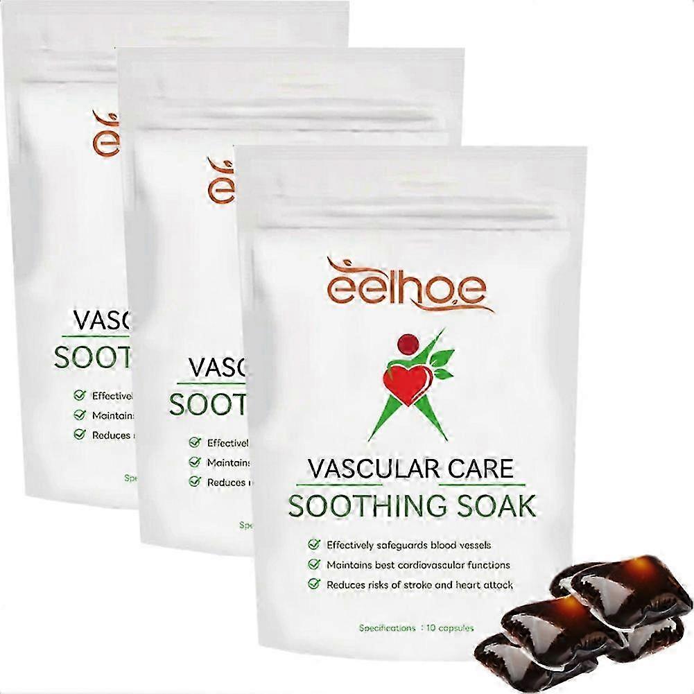 חבילת 3 חבילות טיפוח מרגיעות לכלי דם מרגיעות ומתקנות ורידים, חותכות מרידיאנים