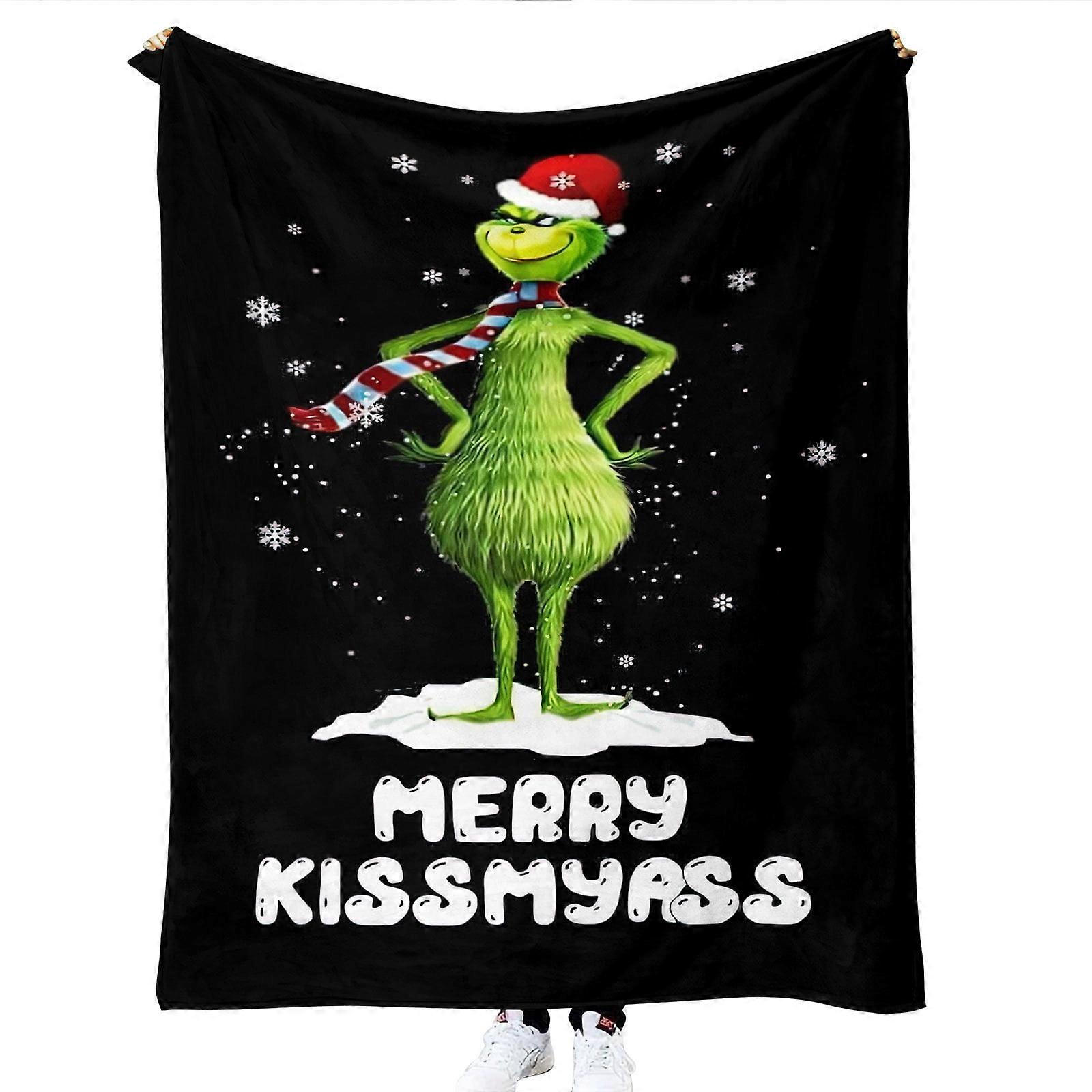 The Grinch Soft Anti-Pilling Blanket, Full Single Print Design, High-Quality Materials for Exceptional Comfort