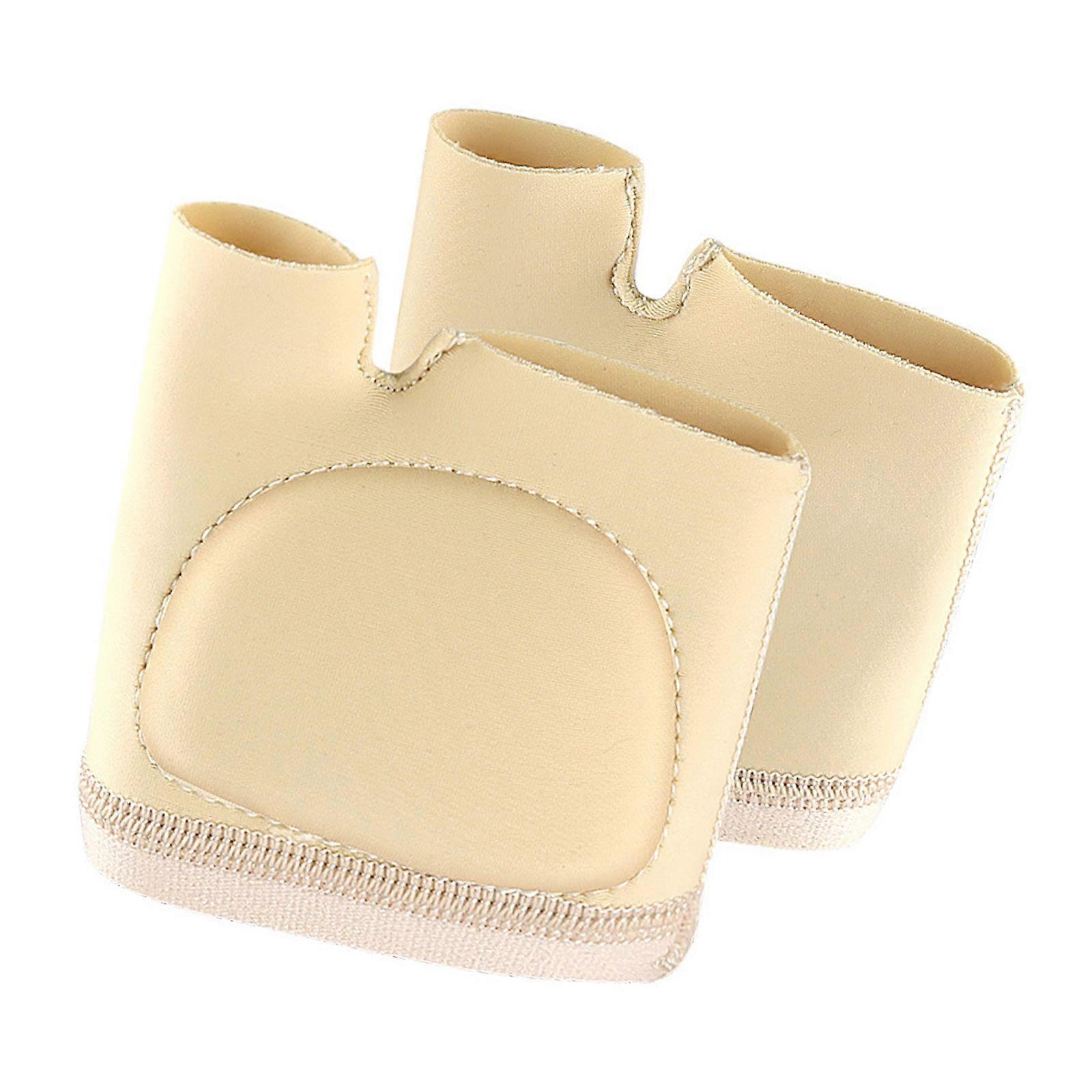 Pack of 1 Pair Soft Nylon and SEBS Foot Pads for Toe Separation and Front Foot Protection in Various Footwear  color M