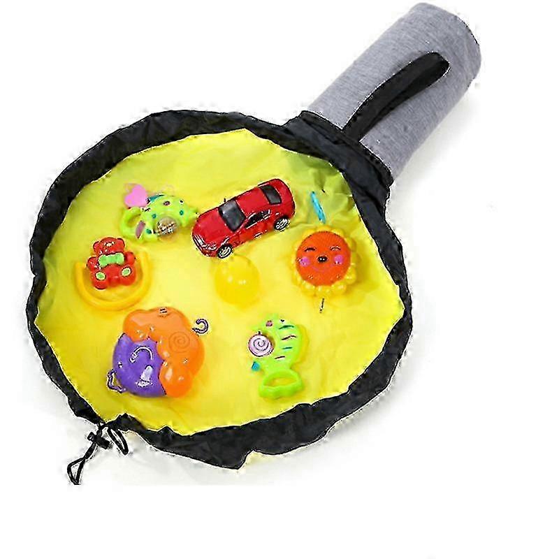 Toy Storage Basket and Play Mat - Building Bricks Toy Storage Organizer - Tidy with Ease - Toy Blocks Mat Storage Bag - Collapsible Kids Canvas