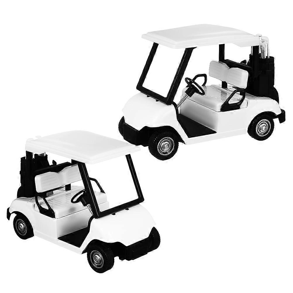 Diecast Mini Golf Cart Pull Back Toy for Golf Cart Model with 10Pcs