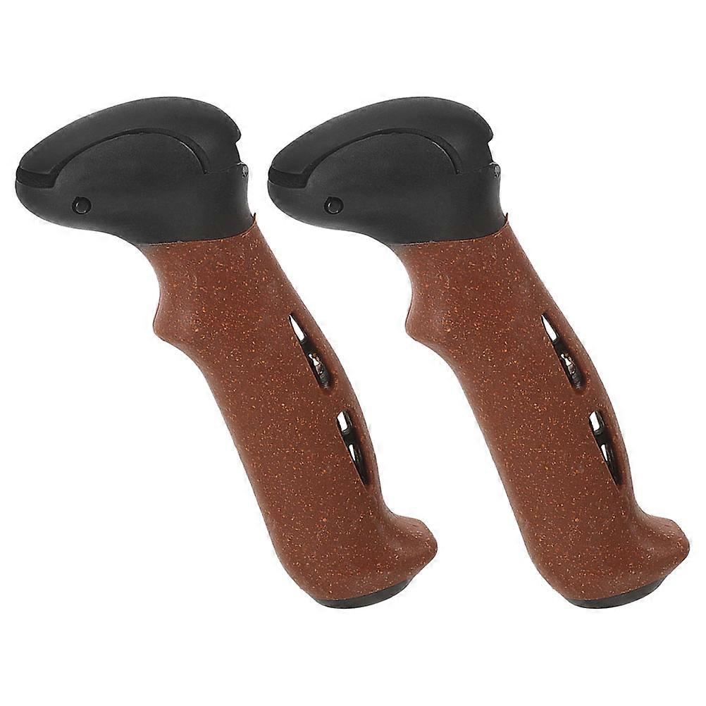 2Pcs Cork Handle Hiking Pole Replacement for Improved Stability Grip