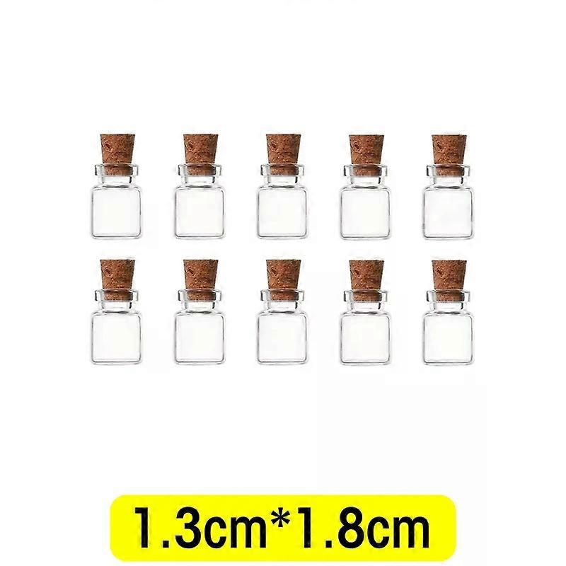 Transparent Small Glass Bottles with Cork Tiny Empty Tiny Jars DIY Craft Vials Wishing Bottles Birthday Wedding Party Favor Gift