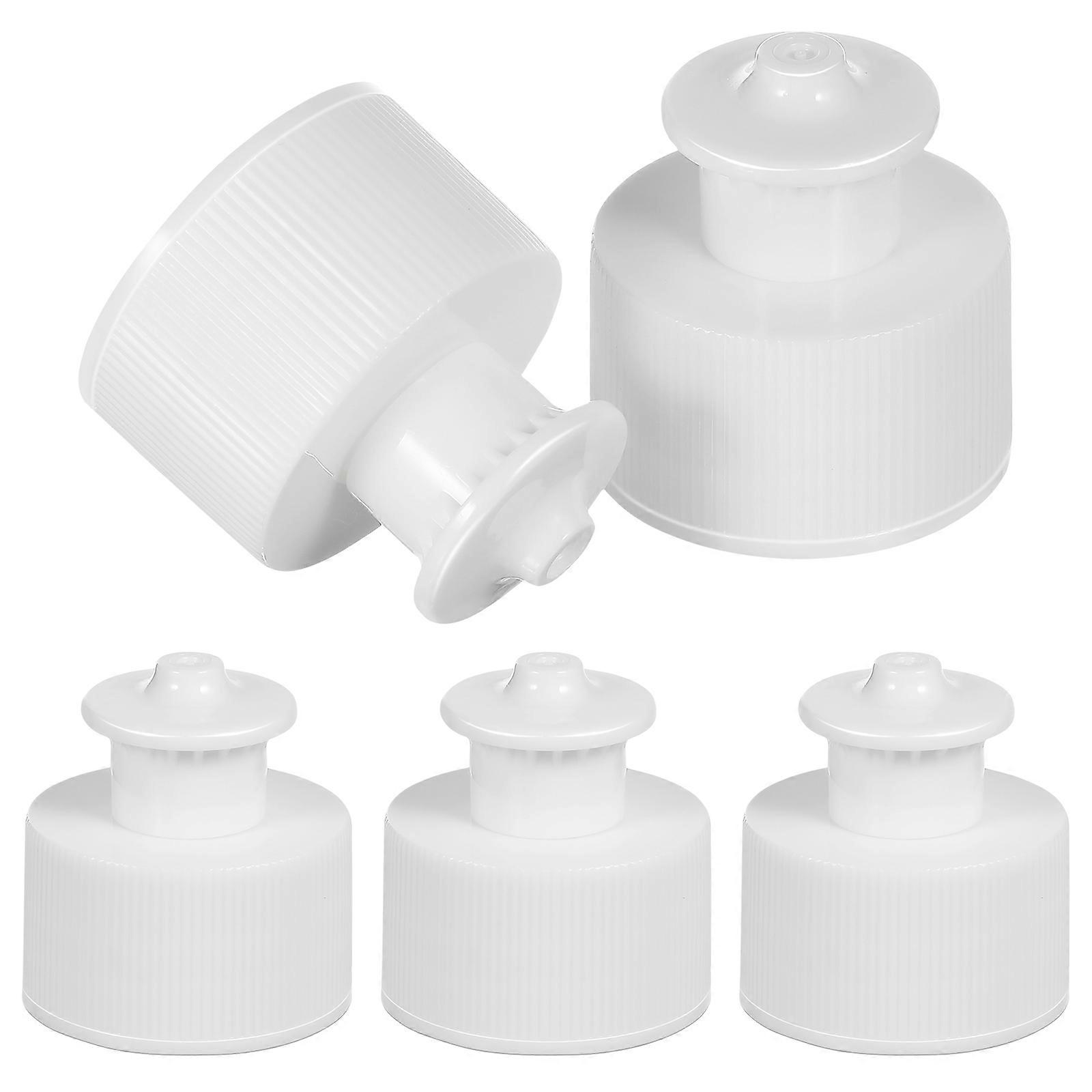 30pcs Leak Proof Reusable Sports Water Bottle Lids Push Pull Replacement Caps