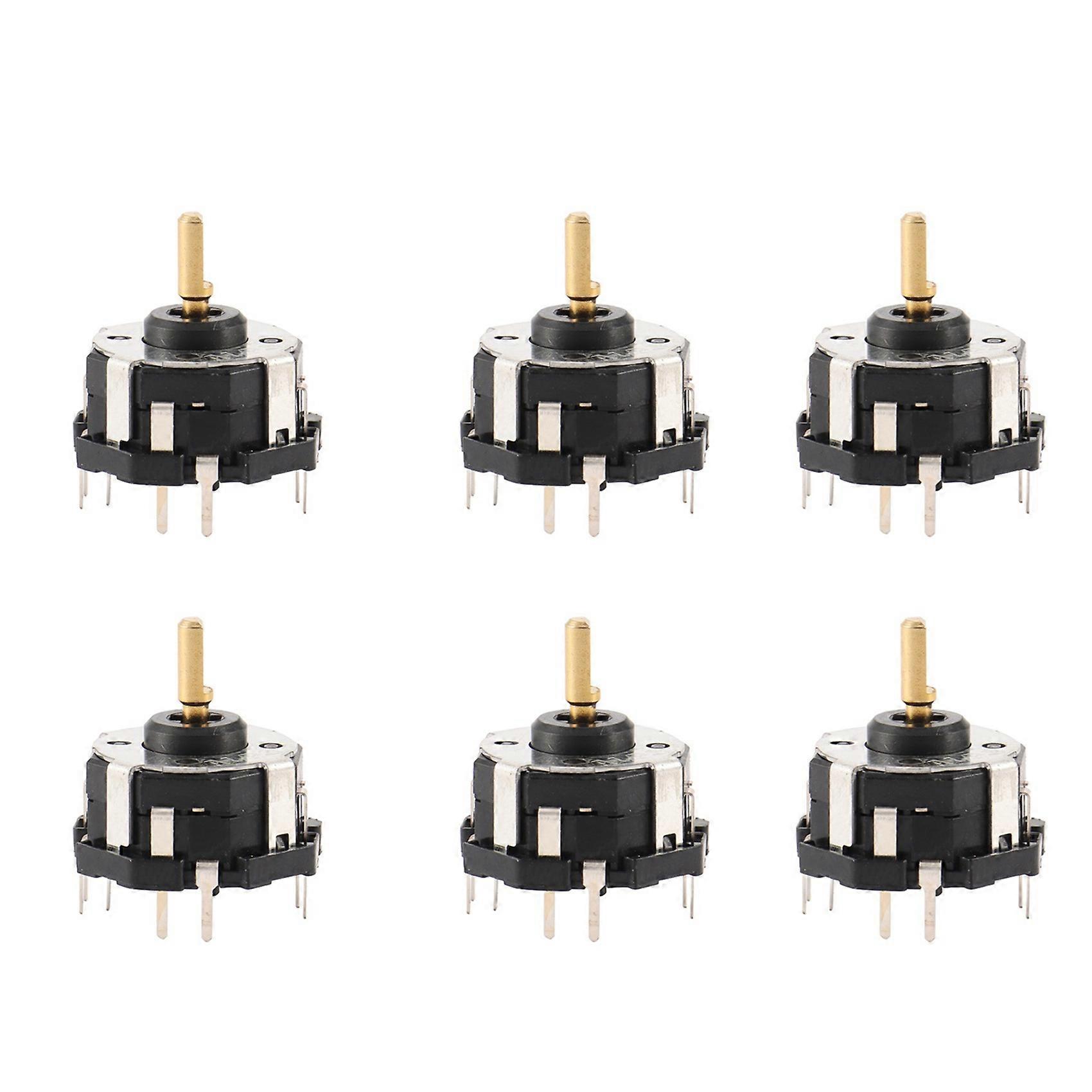 6X RKJXT1F42001 4-Way Switch Car Navigation Encoder Key Rocker Switch with Push Switch Encoder