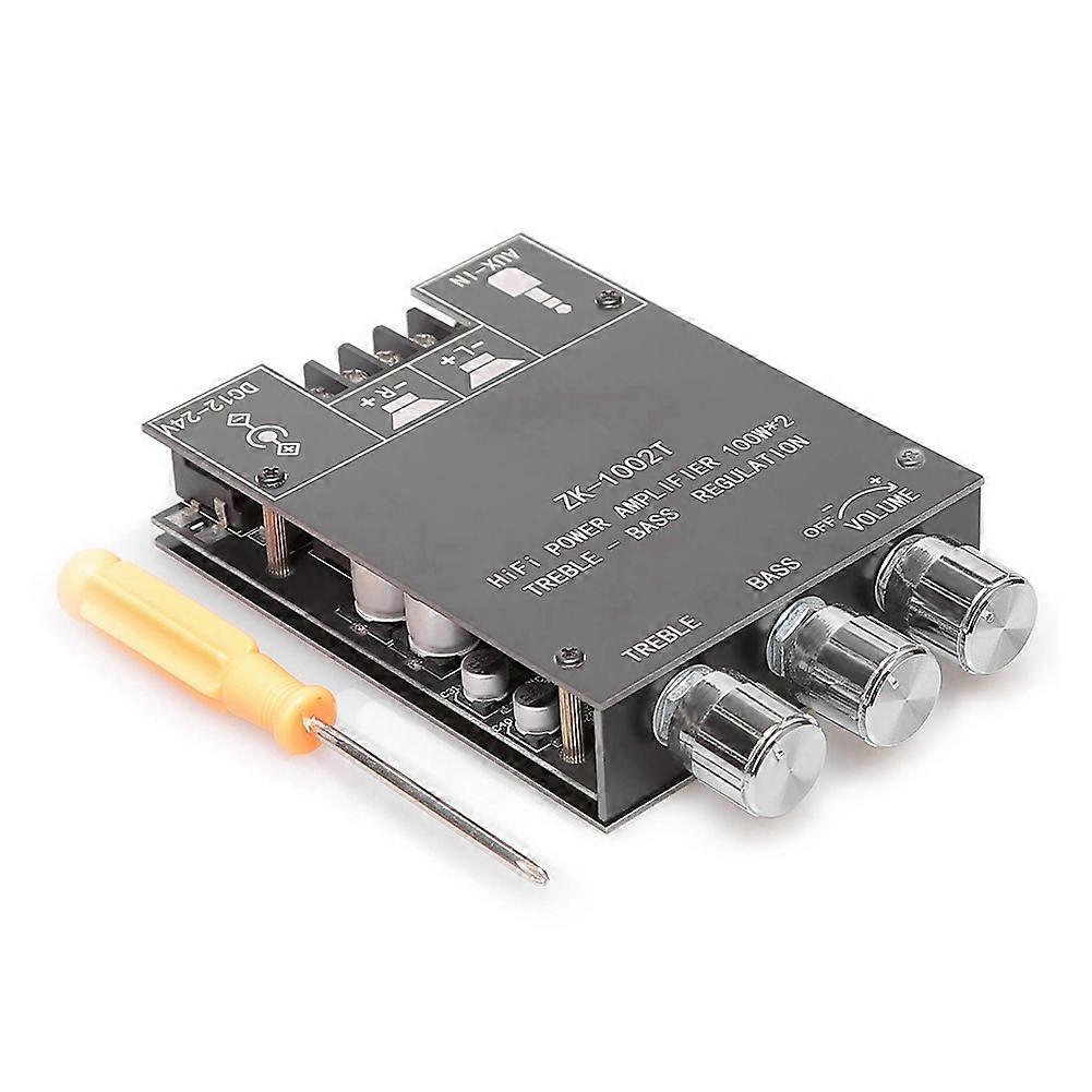 -1002T Amplifier Board with Treble & Bass Control BT & AUX Inputs