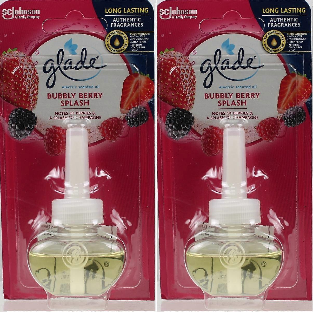 2 X Glade Electric Plug In Refill - Bubbly Berry Splash