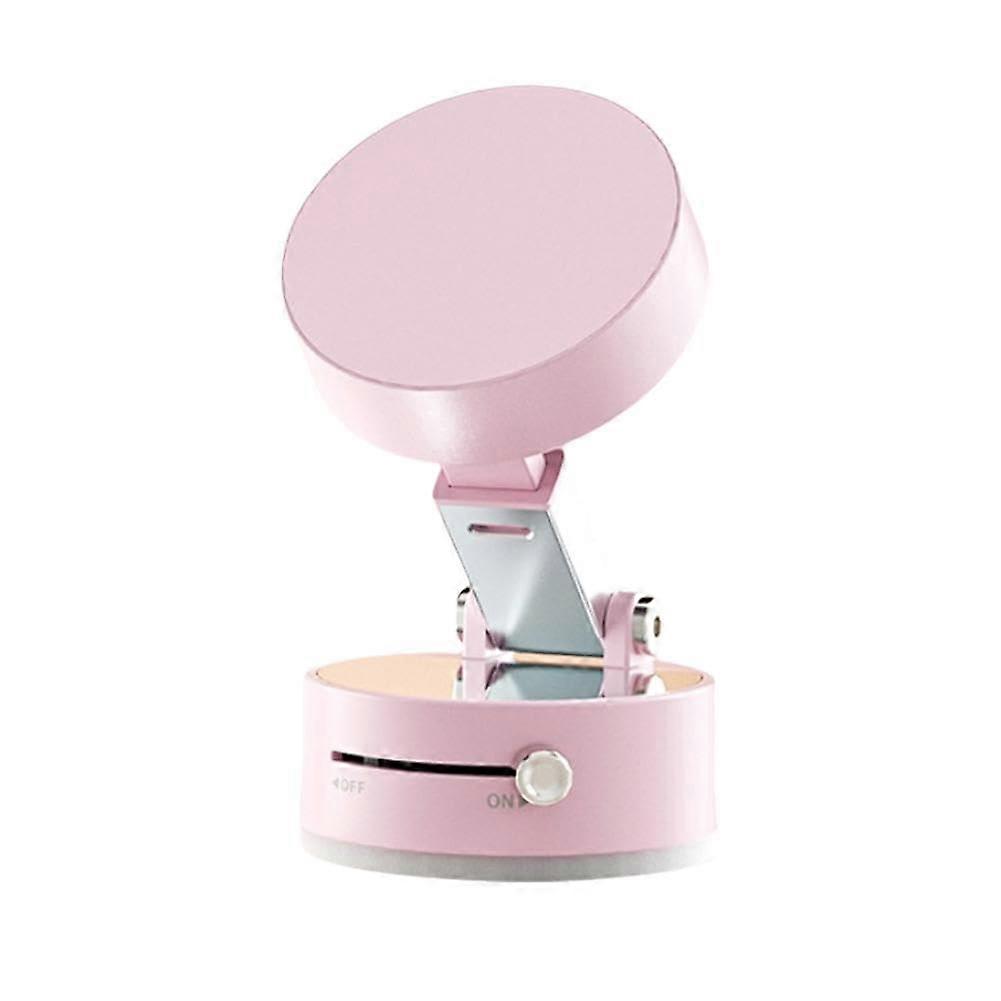 Phone Suction Mount with Powerful Vacuum Grip, Foldable Magnetic Design, Compact Pink Holder