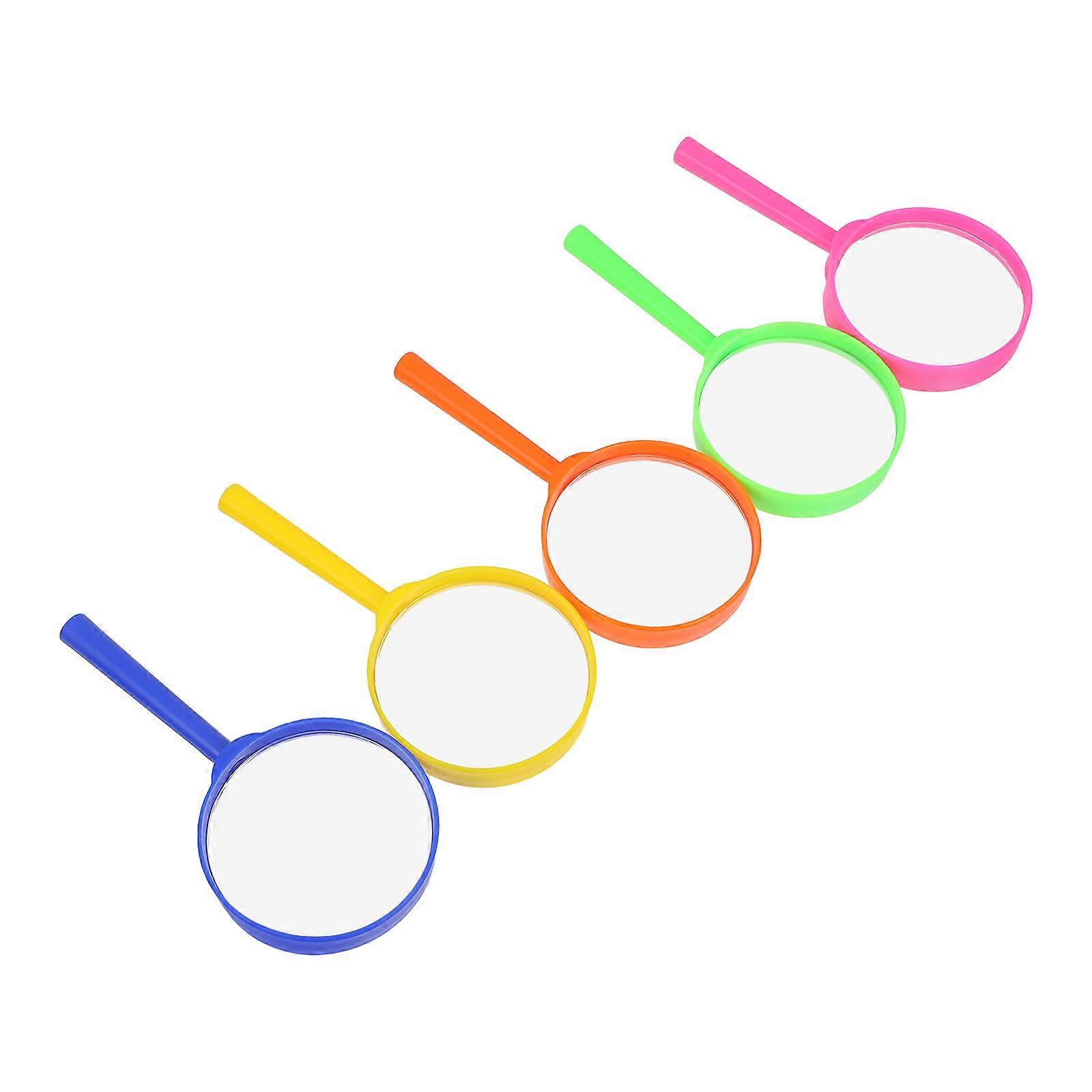 5Pcs Handheld Magnifier for Magnification Kids Science Tool