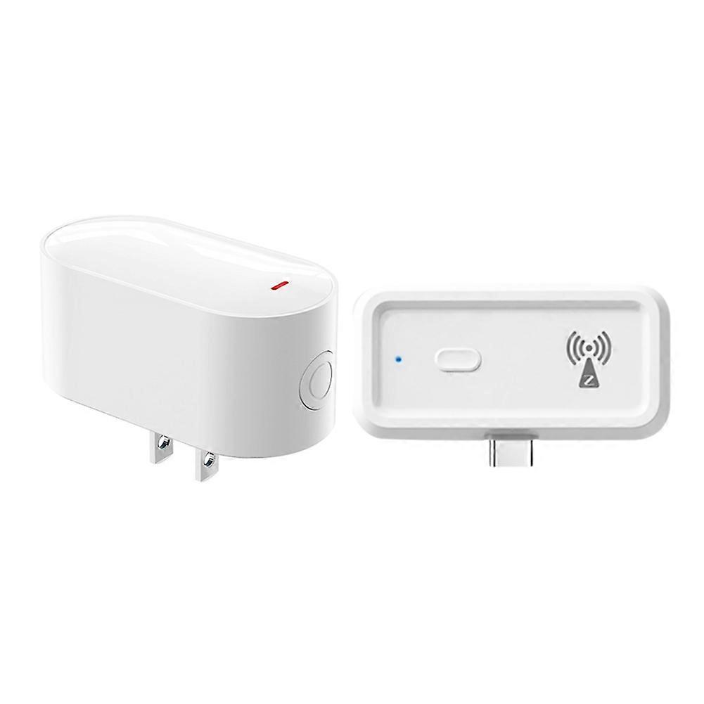 Tuya Zigbee3.0 Ble Mesh Gateway+Zigbee Repeater Kit Smart Hub Remote Control Multi-Mode Gateway Bluetooth Gateway (Us)