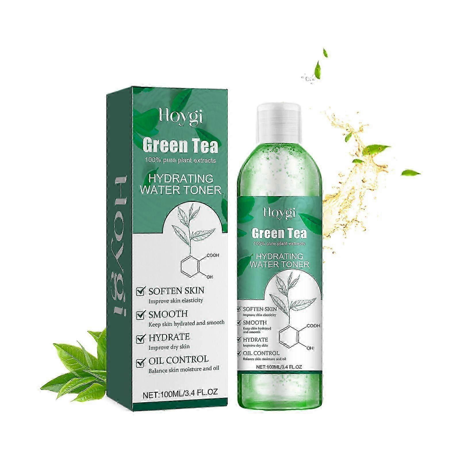 Green Tea Moisturizing Toner for Deep Hydration, Oil Control & Brightening  Gentle, Non-Greasy Formula with Hyaluronic Acid, Witch Hazel & Camellia Le