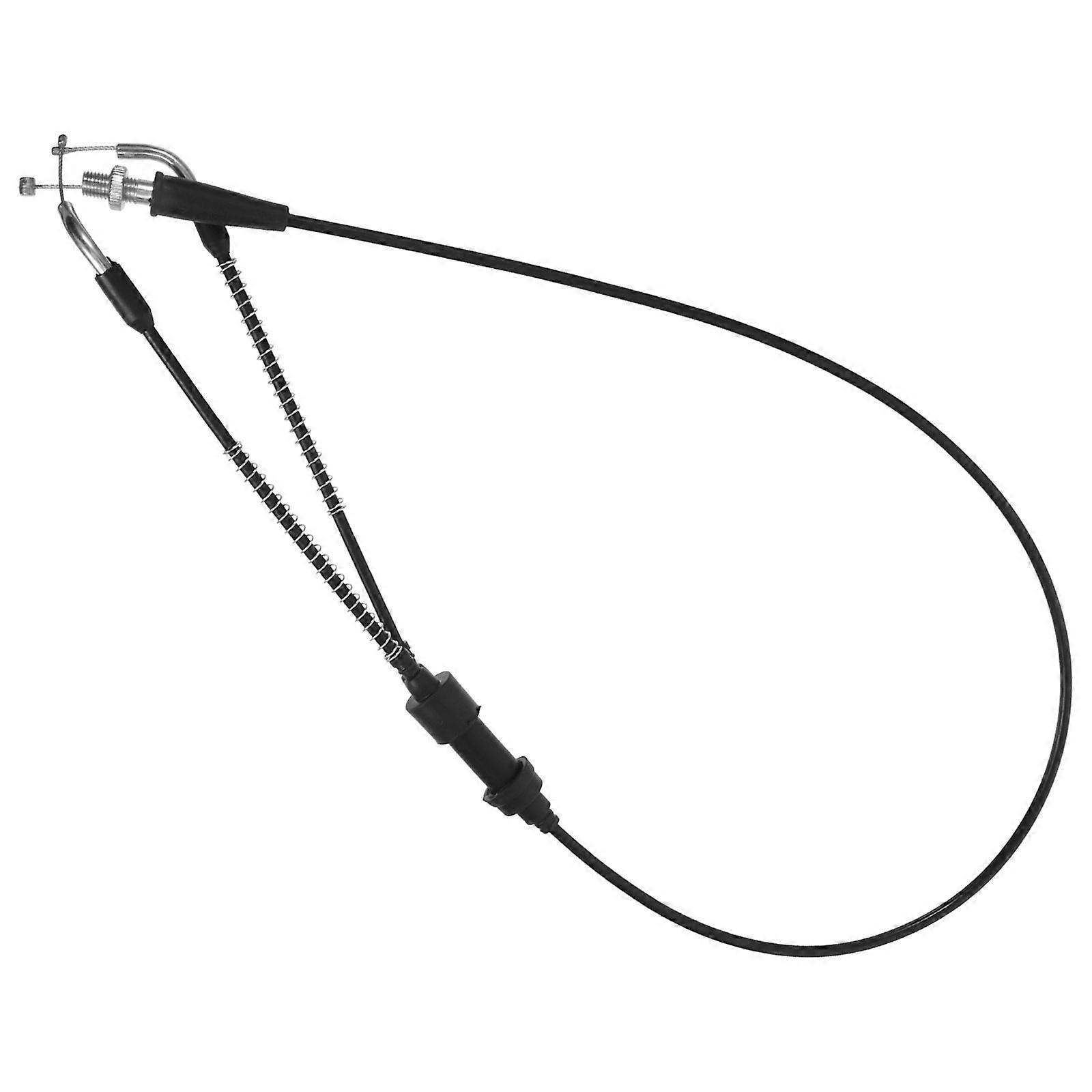 Go Kart Throttle Cable Replacement Made of Durable Rubber and Iron for Smooth Operation Black