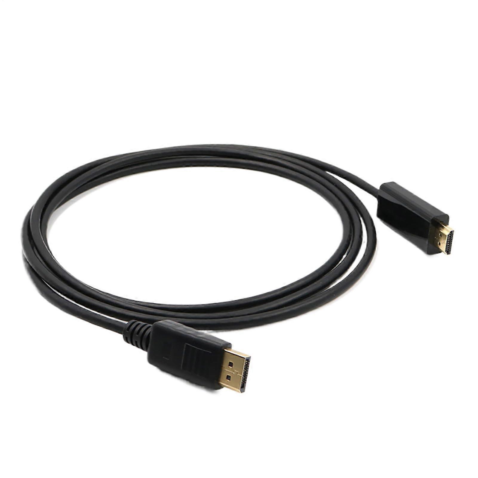 Monitor Cord 1.8M 4K UniDirectional Data Cable For Desktops And Laptops Fast Transfer Replacement Part
