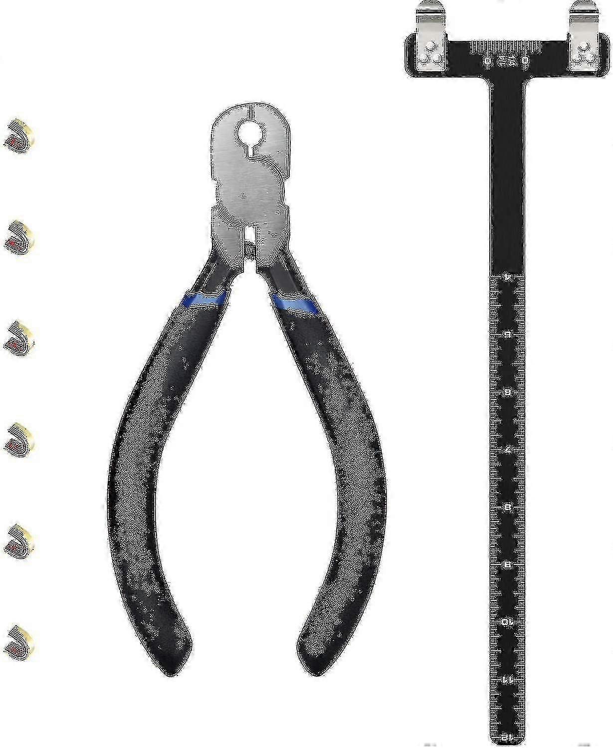 Bow String Nocking Points Pliers Strings Knock Set T Shape Bow Square Ruler Nocking Buckle