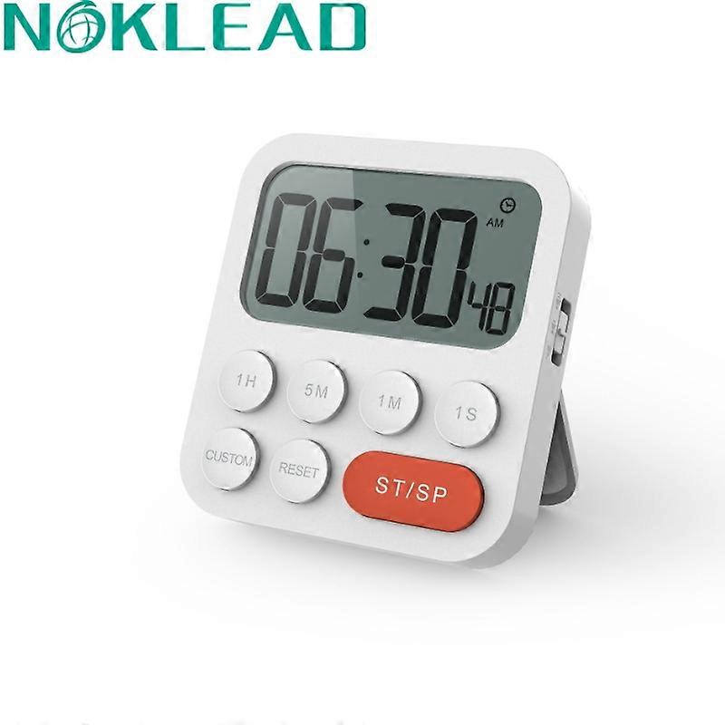 1PC LCD Digital Timer 12/24H Format Time Display Home  Magnetic Kitchen Cooking Baking Countdown Stopwatch Study Sleeping Timer