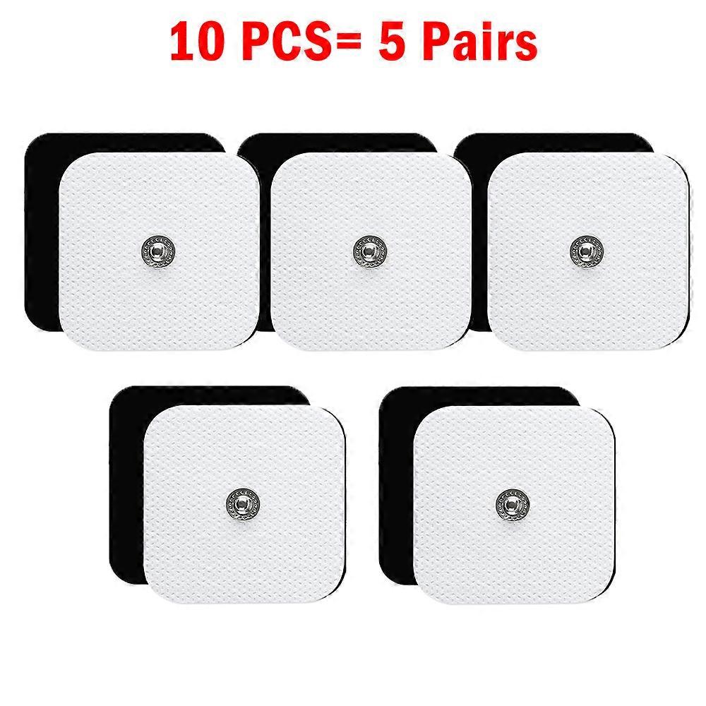 TENS Unit Replacement Pads, 10/30/50PCS Snap Electrode Pads, Self-Adhesive Electrode Reuse More Than 30 Times, with TENS Devices