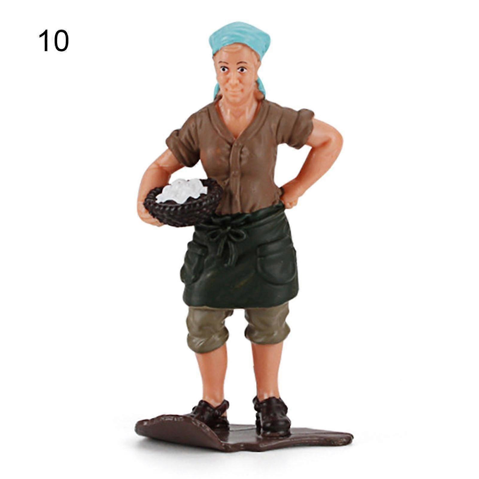 Simulation Farmer Karakter Model Miniature Rollespil Figur Pædagogisk Legetøj