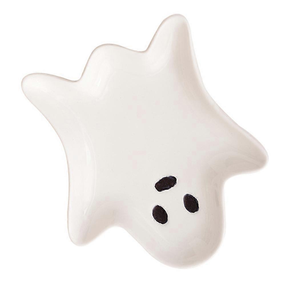 Ceramic Jewelry Tray for Decor Halloween Ghost Trinket Dish