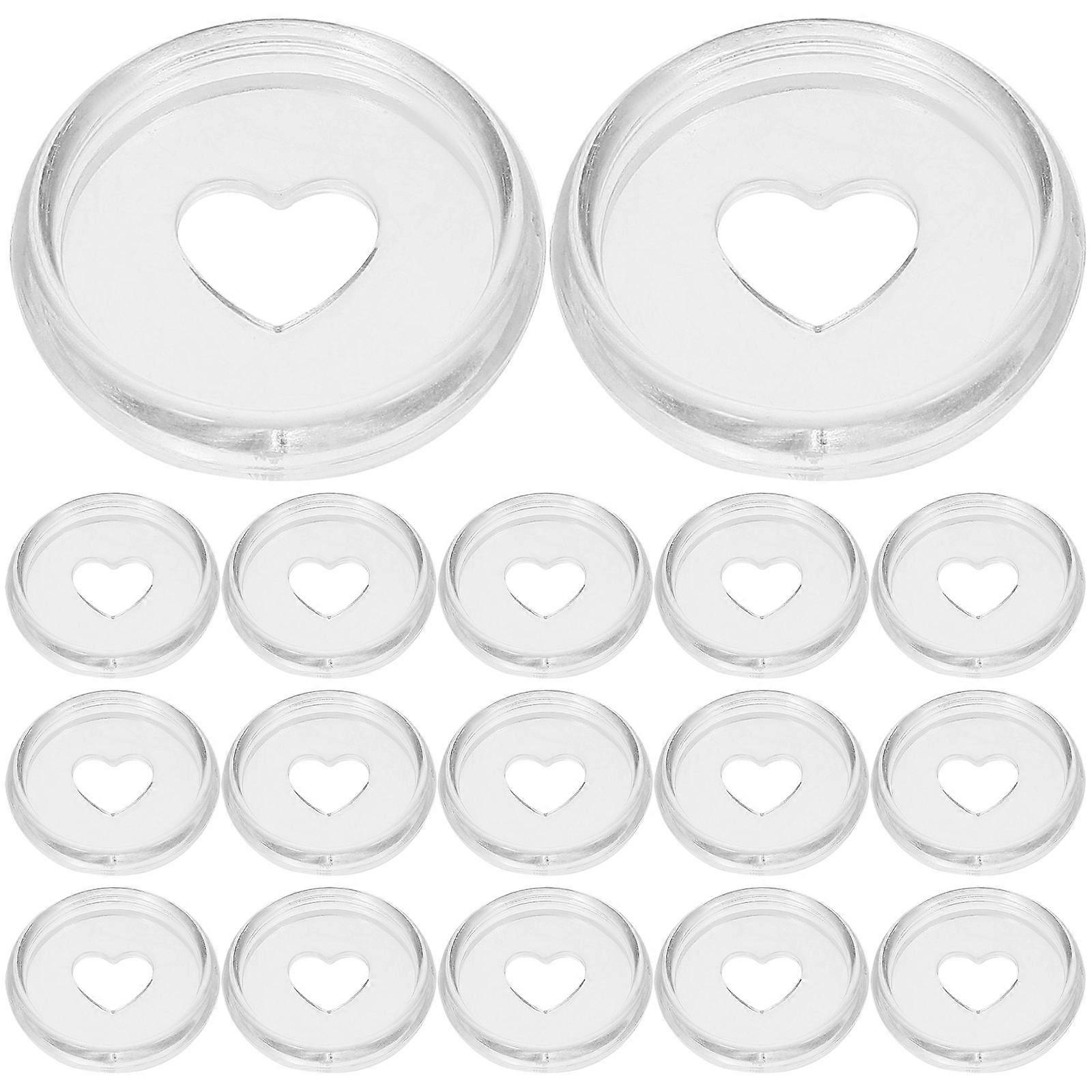 Binder Discs for Planner 30Pcs Transparent Loose-Leaf Binding Discs ABS
