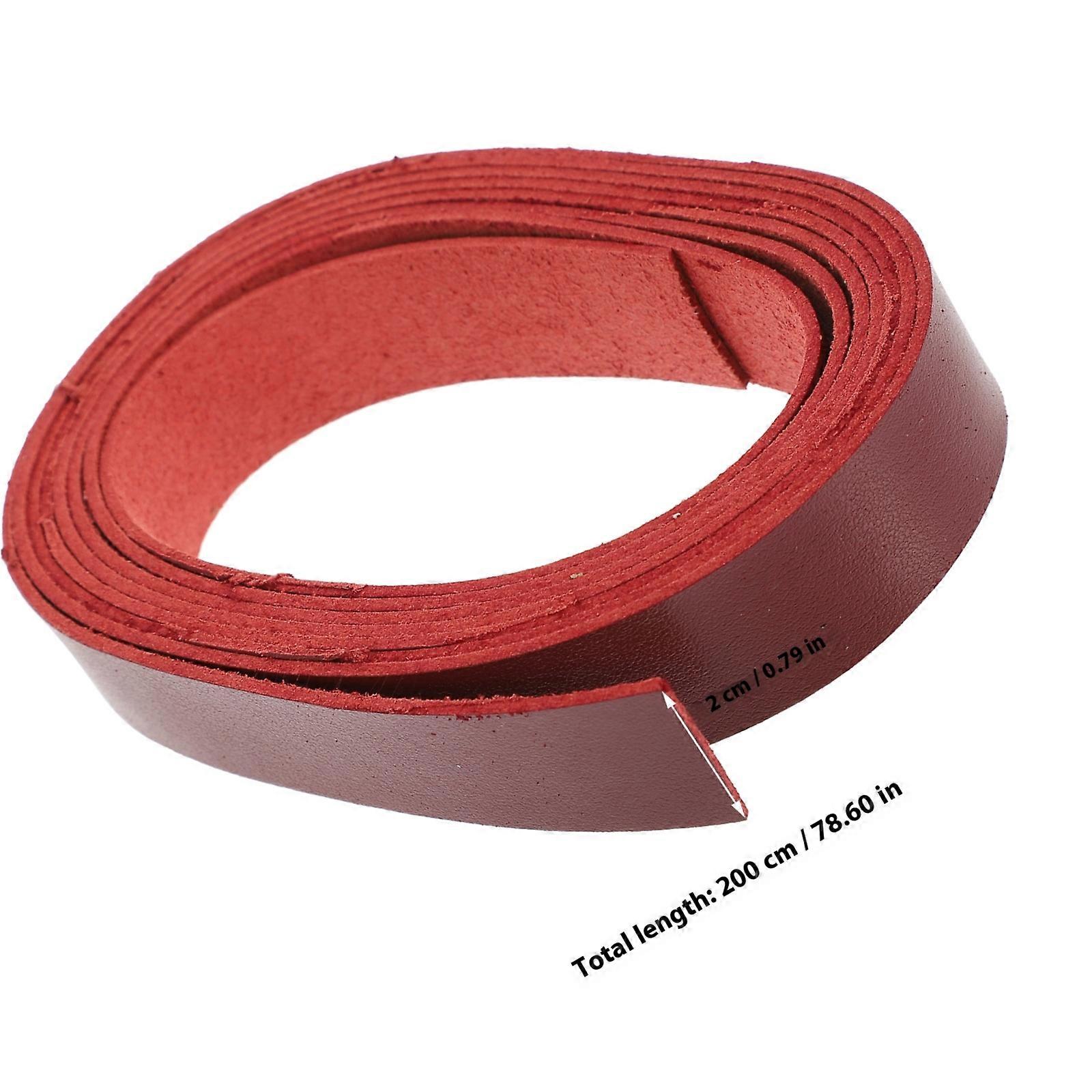 Strap Roll Belt Strips for Pet Collar Durable Red Material 1 Roll