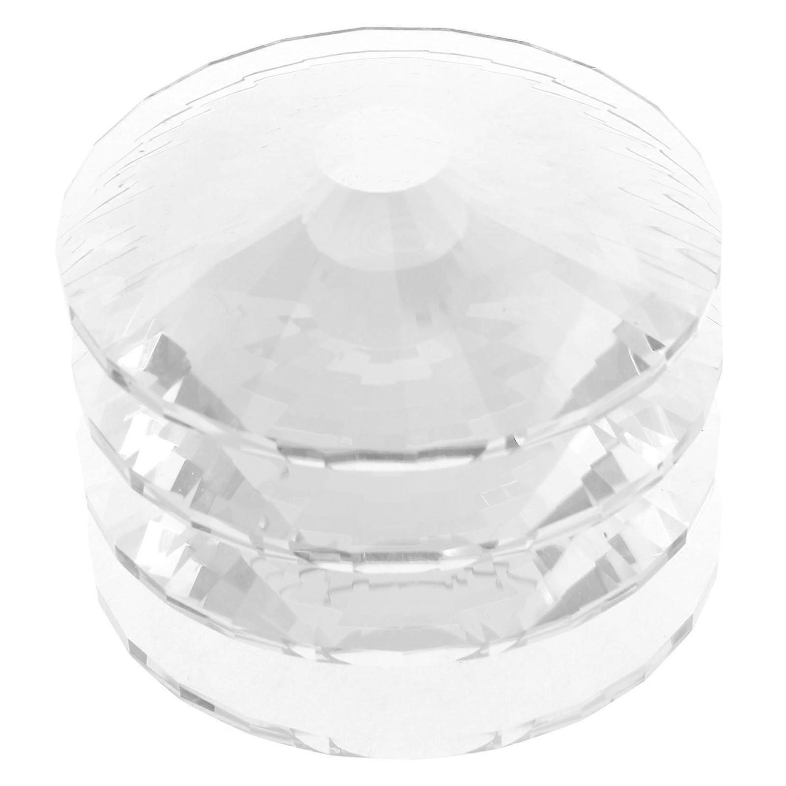 Wine Glass Base Replacement for Stemware with 4Pcs Transparent Round Bases