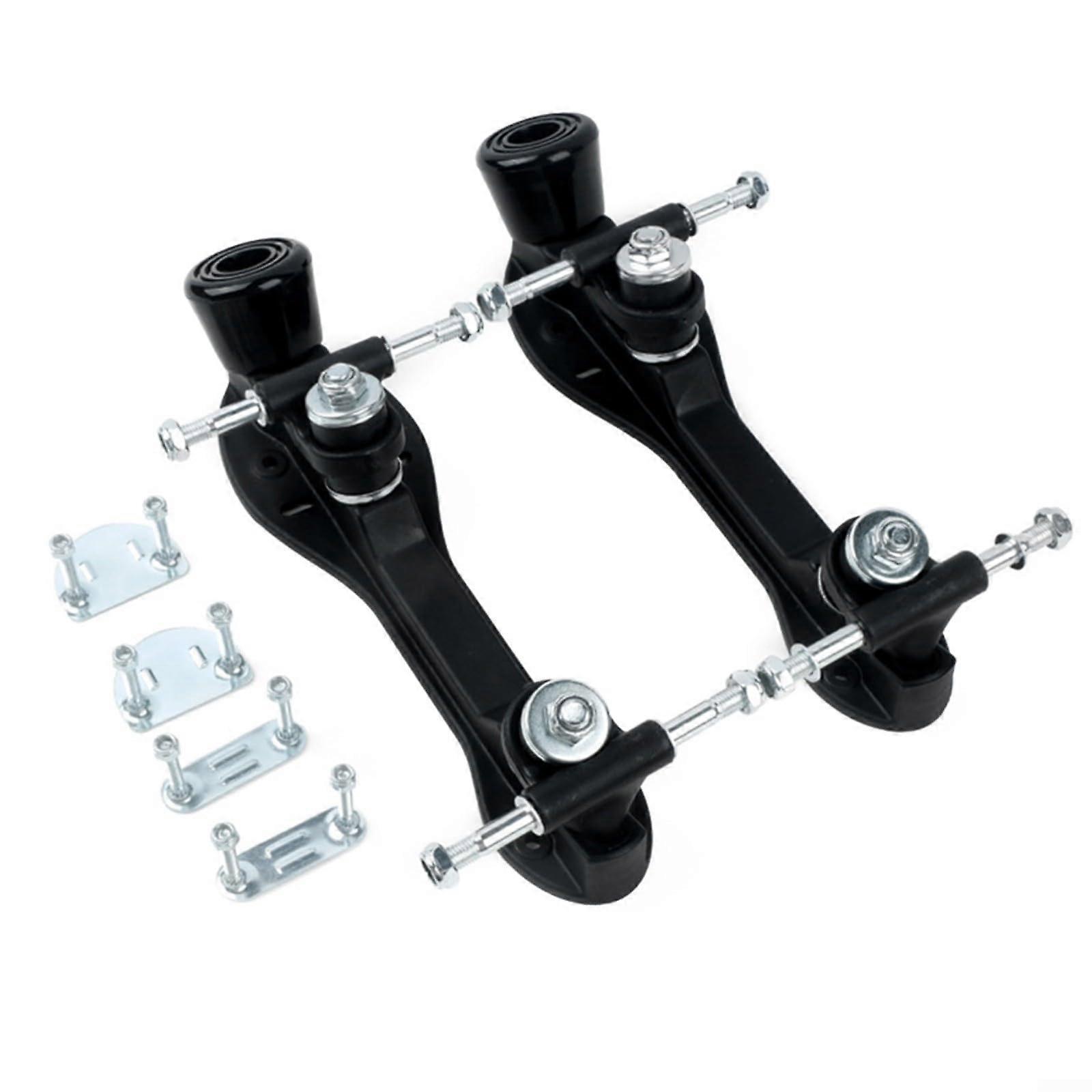 Roller Skate Plates with  Elastic Toe Stopper, Durable Quad Design for Size 3940 Replacement