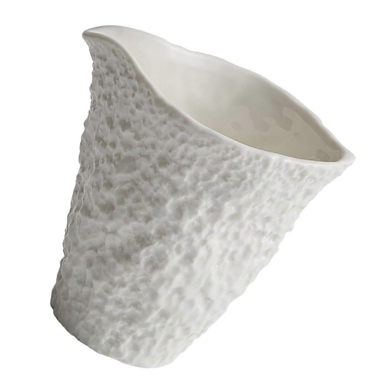 Gravy Boat Ceramic Sauce Cup with Stone Pattern Drip Spout for Milk Condiments and Decor