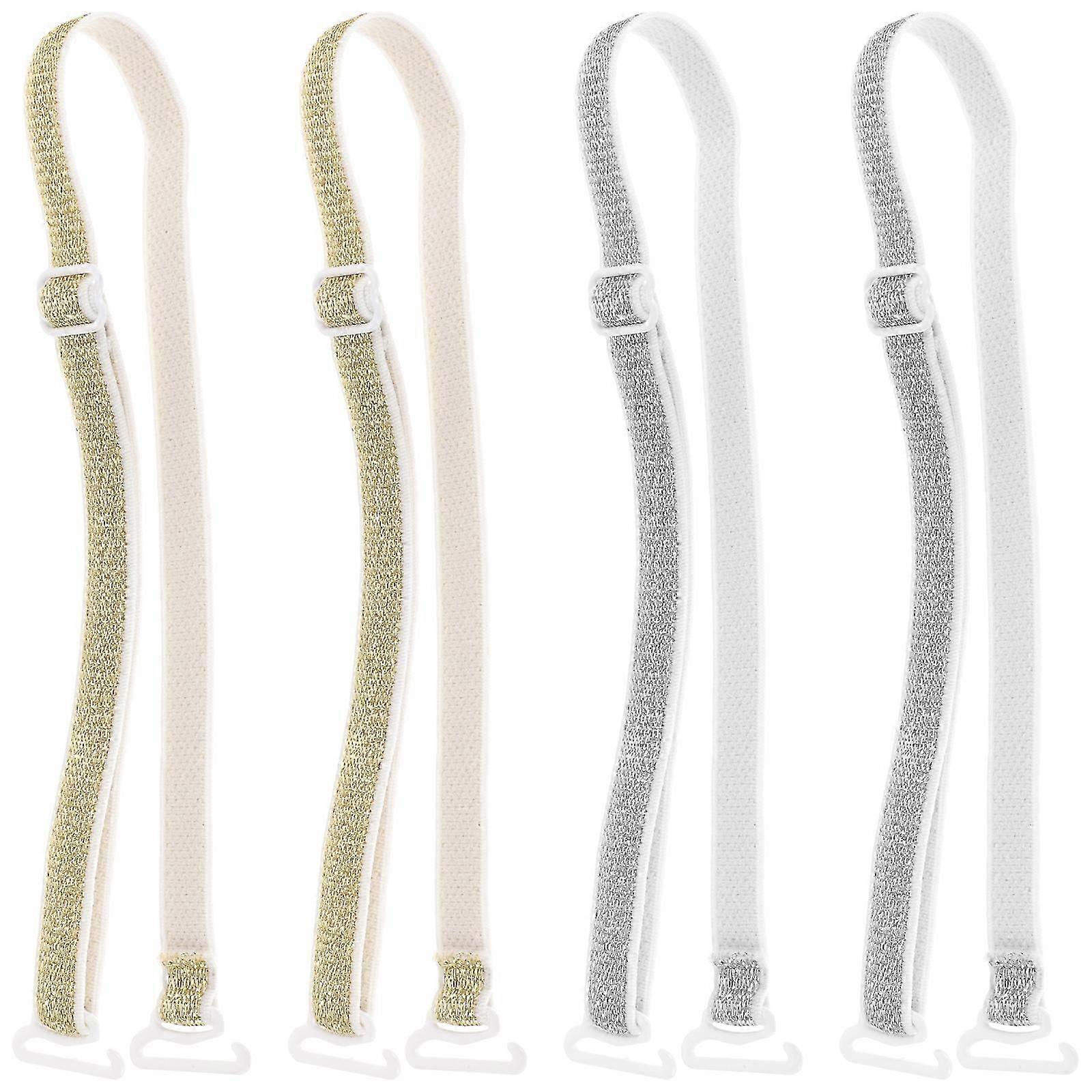 2 par BH-stropper Dekorative forlengelses-BH-stropper Avtakbare stropper for kvinner