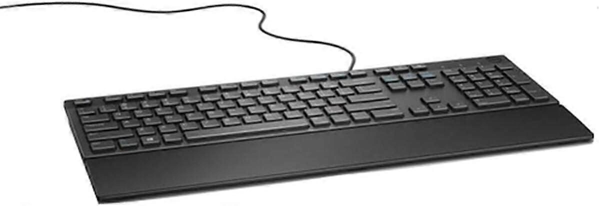 Spanish Keyboard USB Wired with Dual USB2.0 Ports for PC and Mac