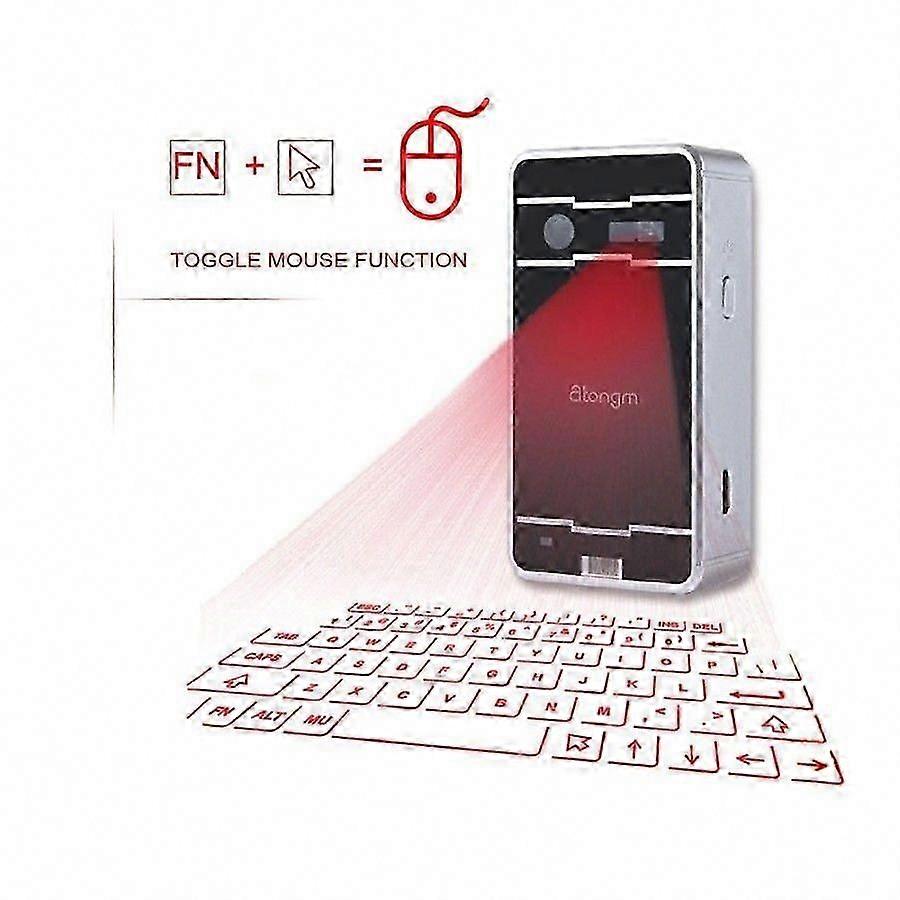 Portable Virtual Laser Keyboard | Bluetooth Wireless Projector Keyboard with Mouse Function | High-Tech Accessory for Tablet & Phone