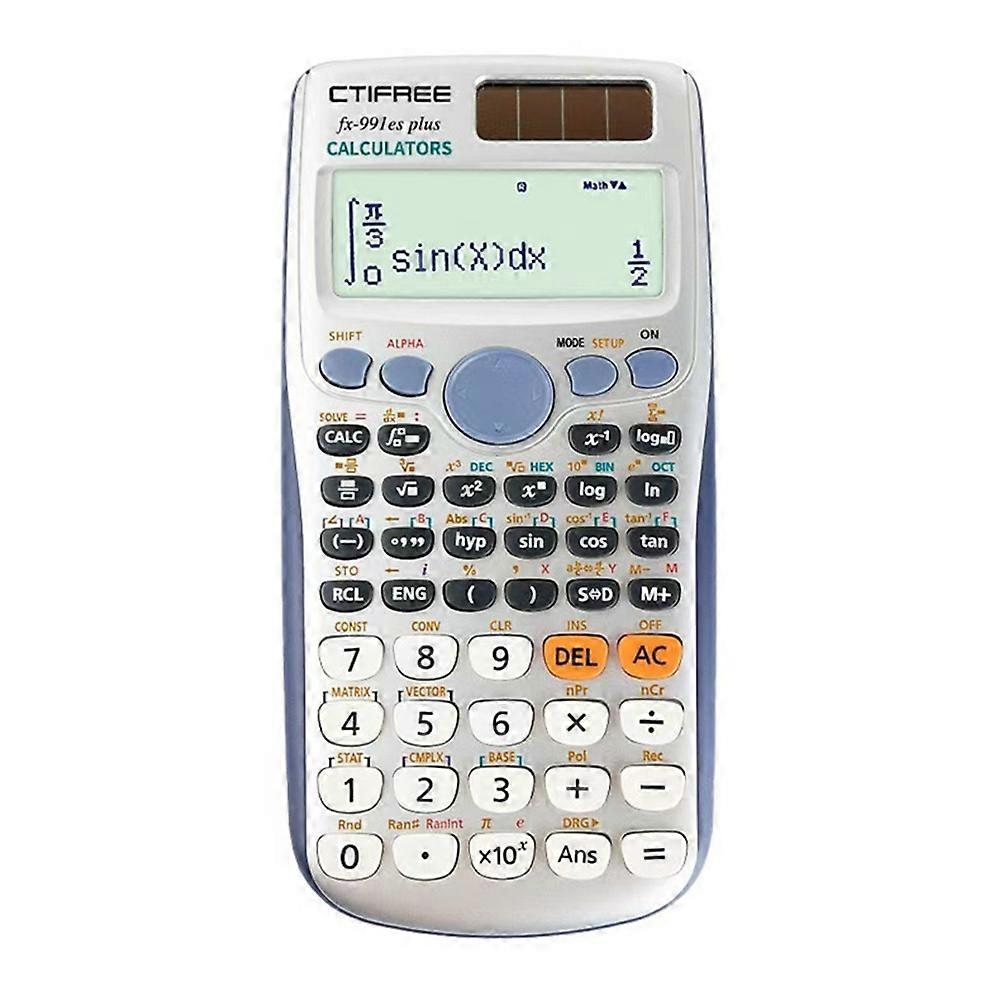 CTIFREE Scientific Calculator with LCD Display for Students 417 Functions Matrix Complex Number Equa