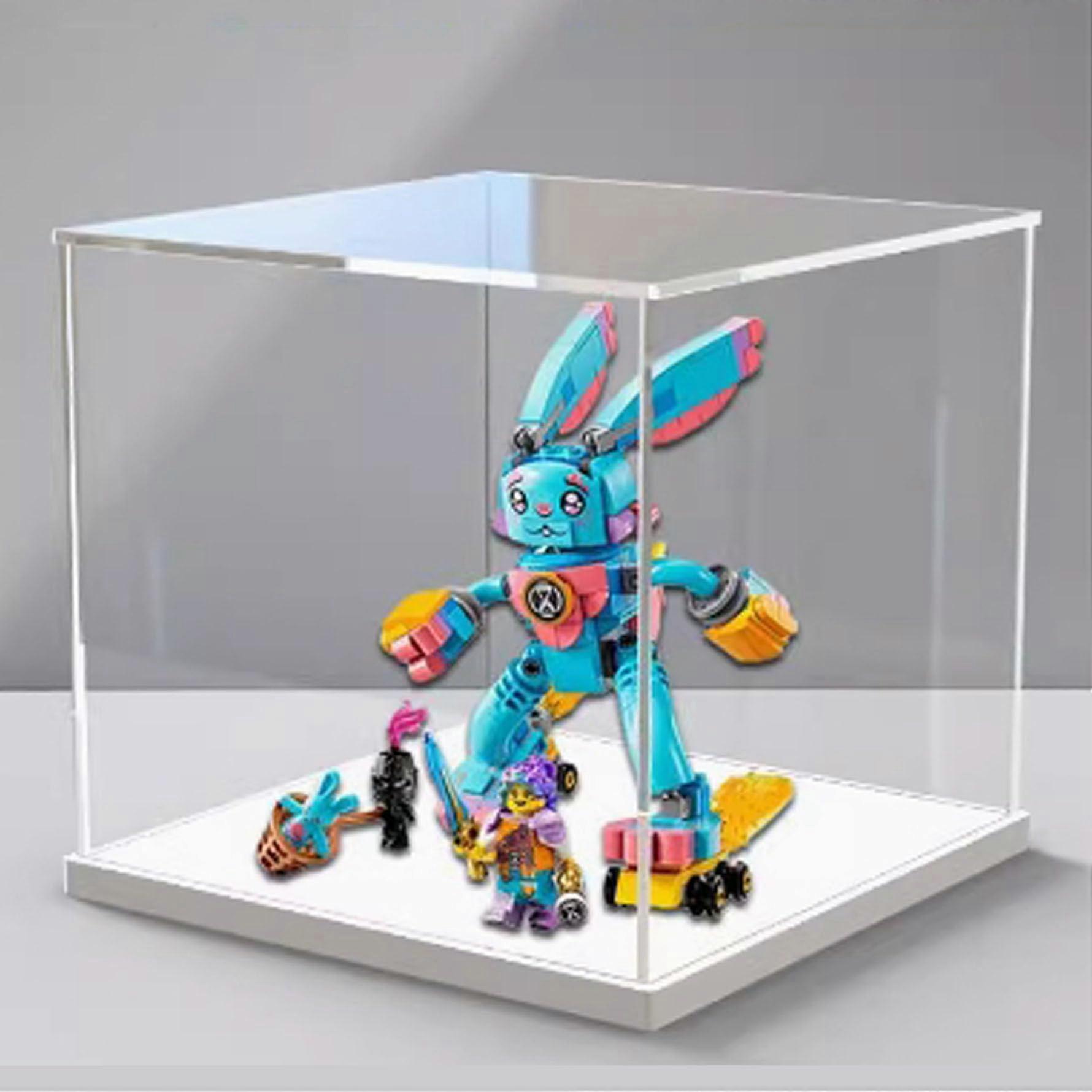 Display Case Clear Acrylic Dustproof Stackable Box for  71453 Rabbit Collectibles